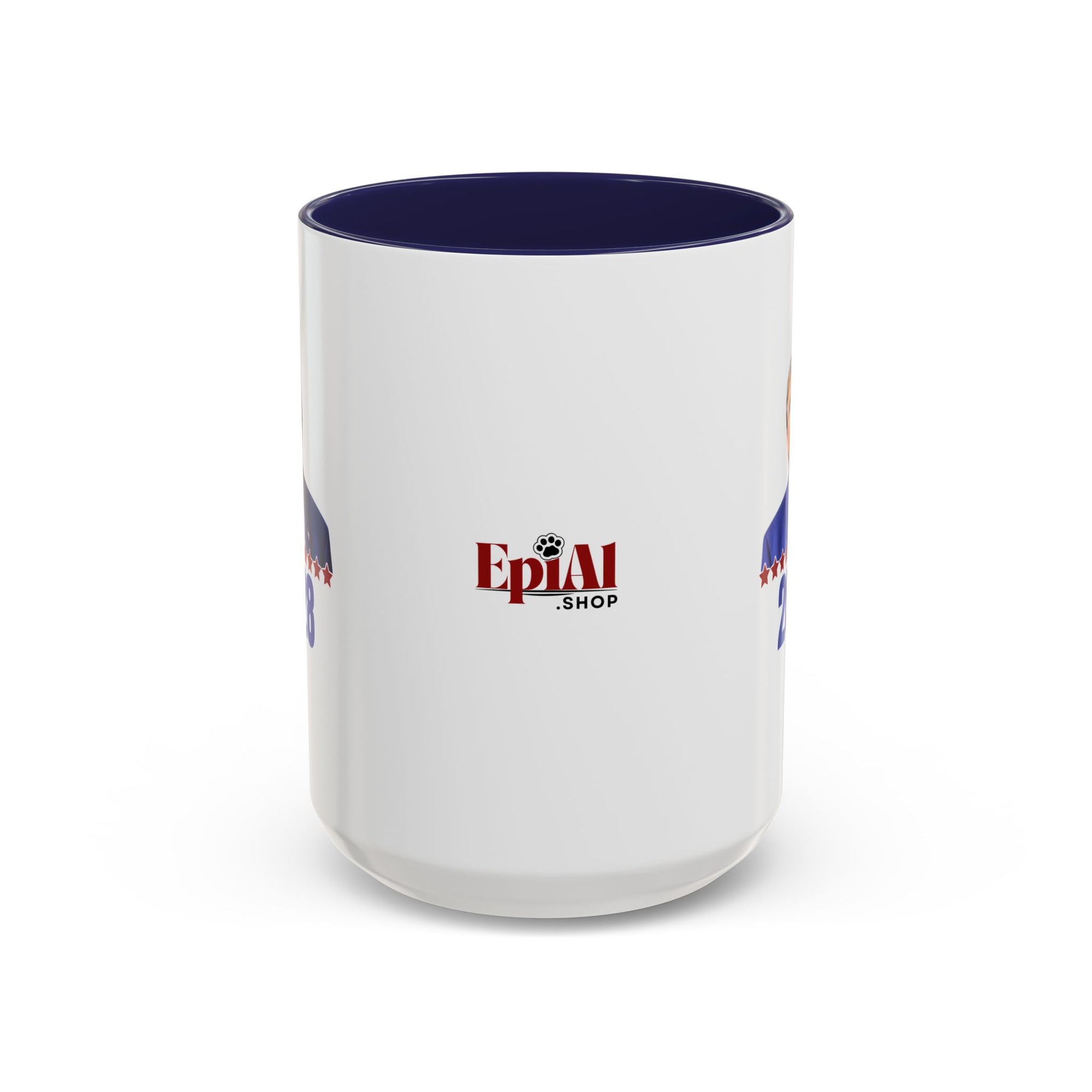 Trump 2028 Accent Coffee Mug - Ceramic Mug for Political Enthusiasts