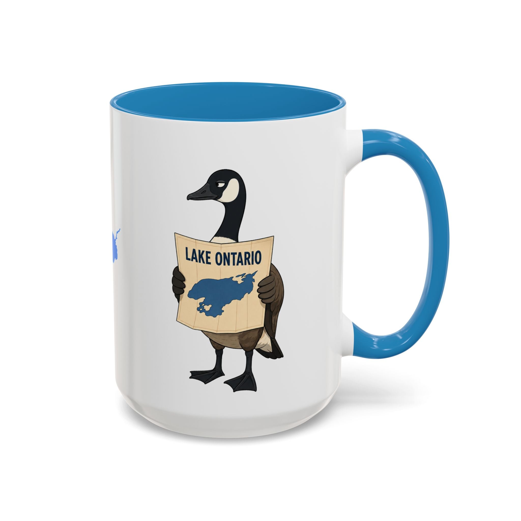 Lake Ontario vs. Lake America Goose & Eagle Coffee Mug | Great Lake Renaming Humor