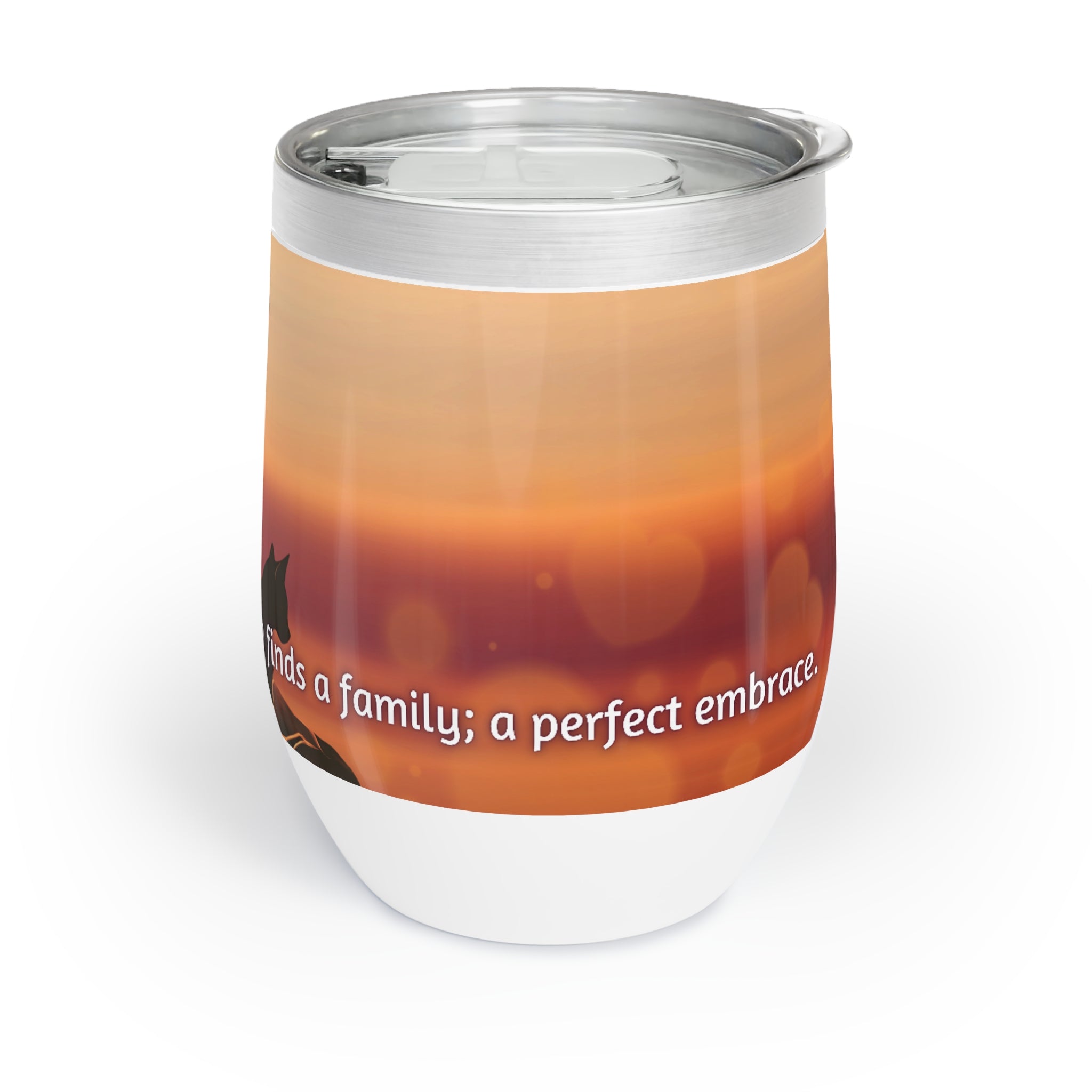 Photo depicting the ​Cat Lady Family Chill Wine Tumbler from EpiAl's Shop.