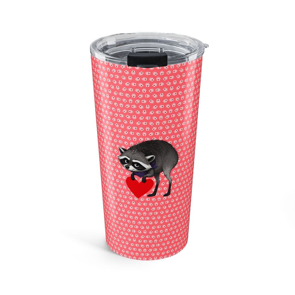 Jimothy the Short-Spined Raccoon Heart Tumbler | 20oz Insulated Travel Cup