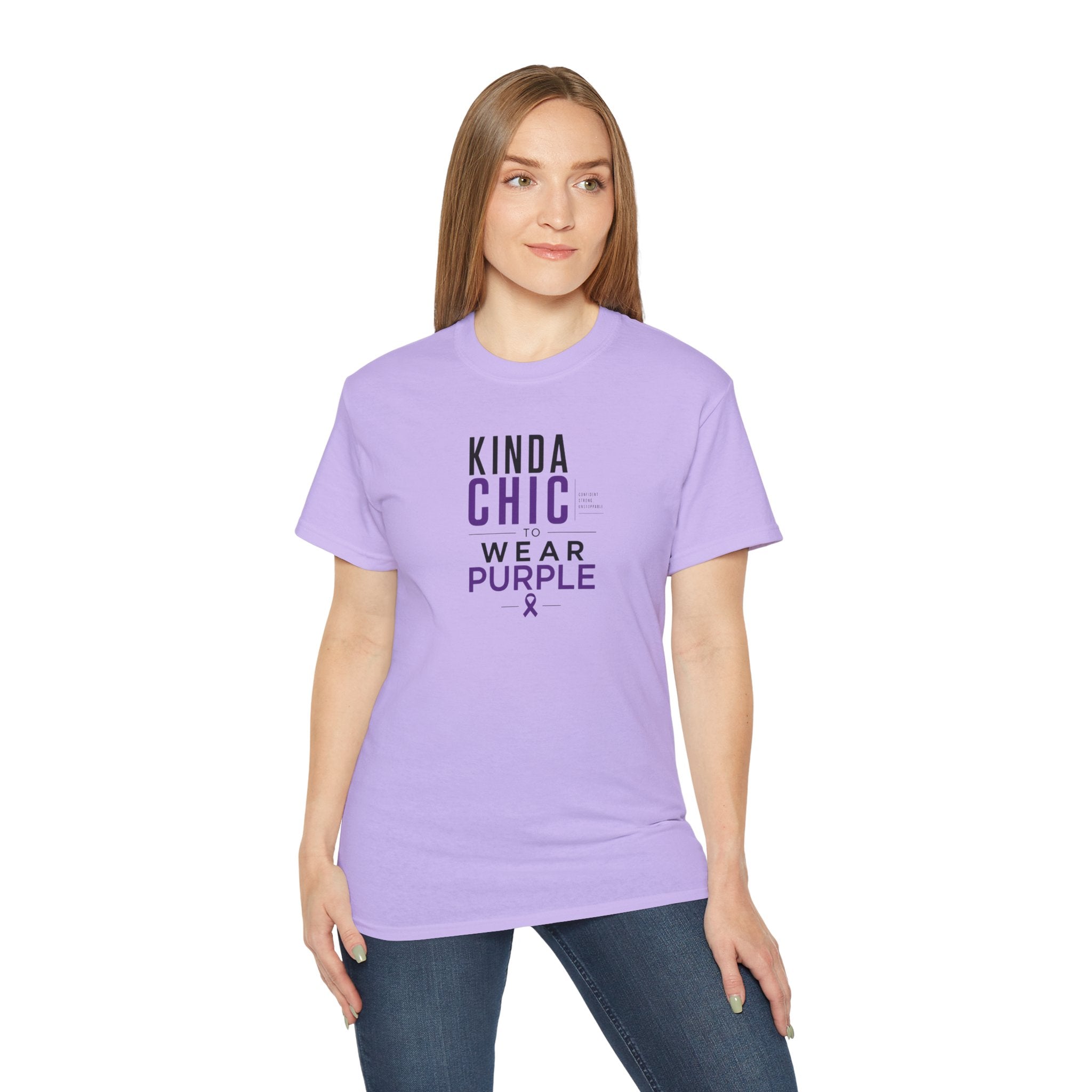 Kinda Chic to Wear Purple Epilepsy Awareness T-Shirt