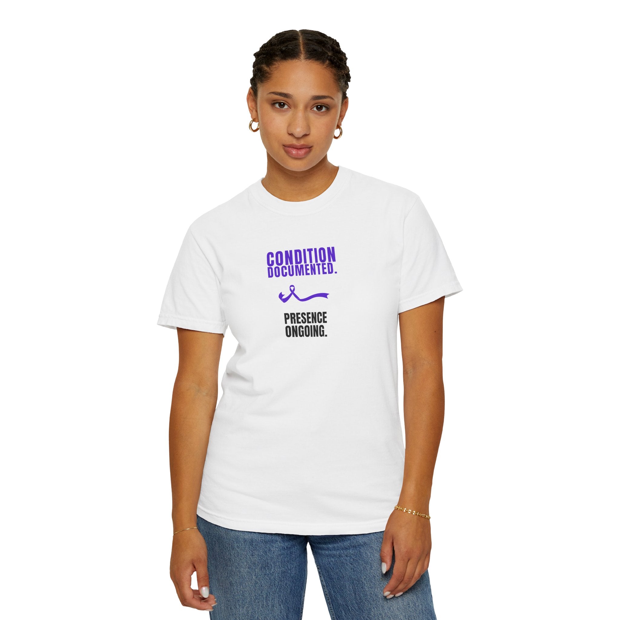 Condition Documented. Presence Ongoing. – Epilepsy Awareness T-Shirt