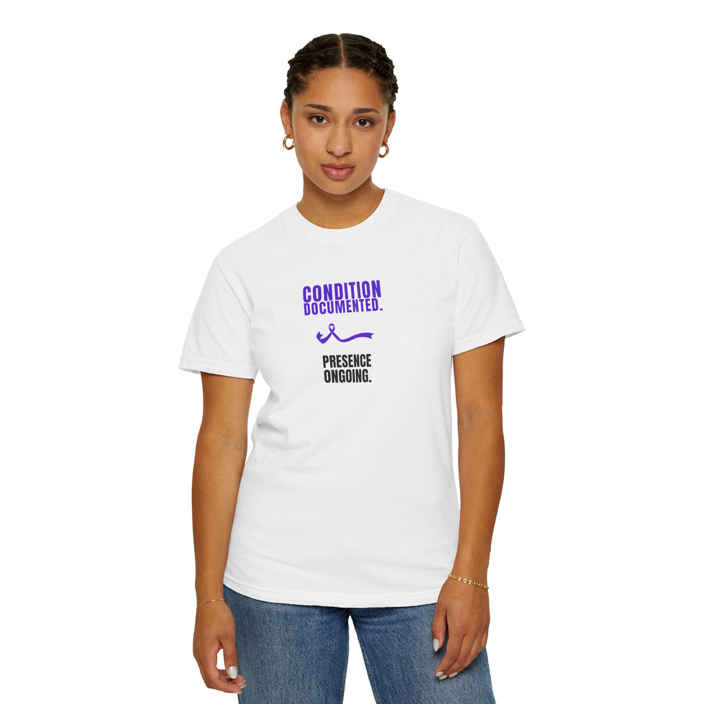 Condition Documented. Presence Ongoing. – Epilepsy Awareness T-Shirt