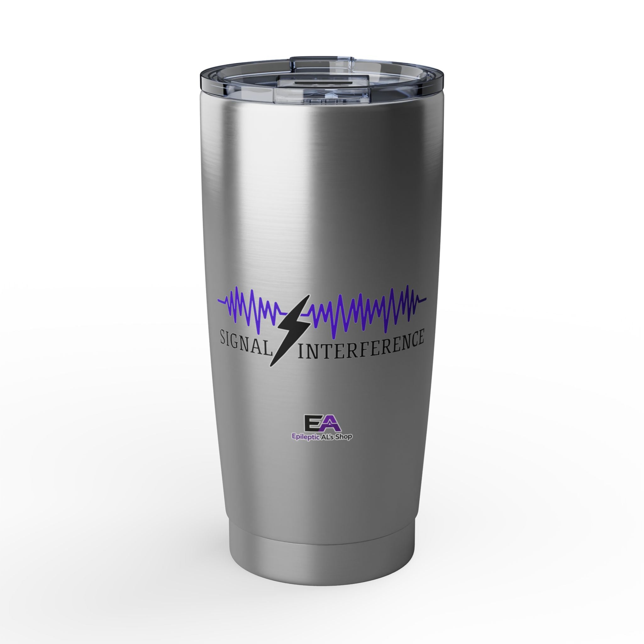 Signal Interference 20oz Stainless Steel Tumbler – Epilepsy Awareness Travel Cup