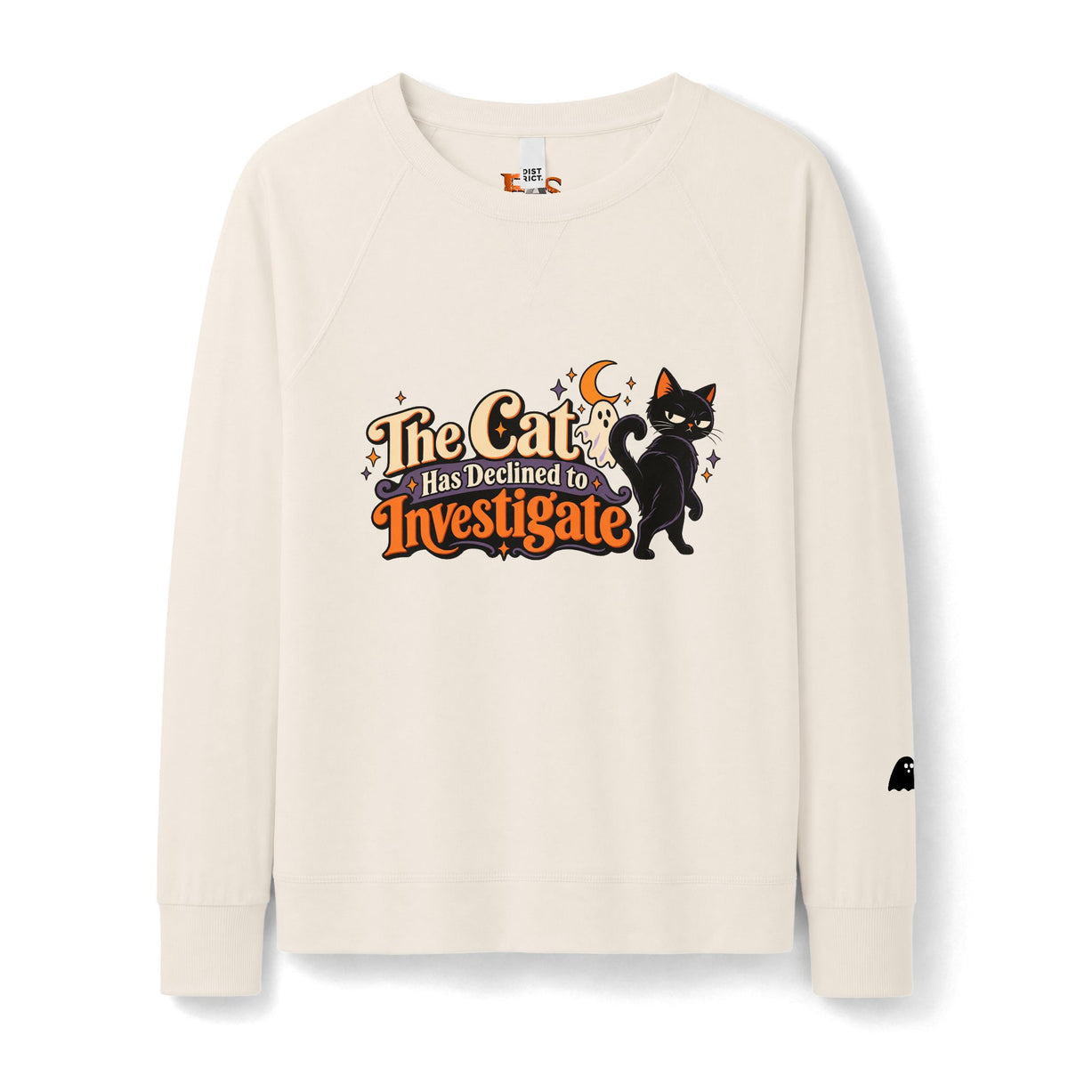 The Cat Has Declined to Investigate Women's Halloween Lightweight Crewneck