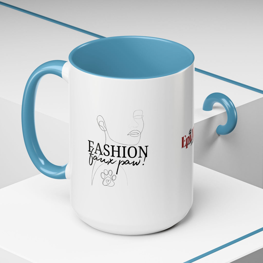 Fashion Faux Paw Accent Coffee Mug (11, 15oz)