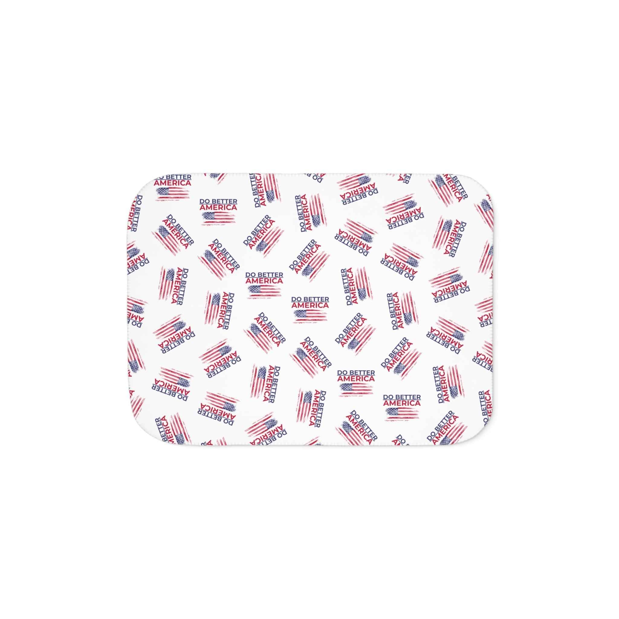 Do Better America Sherpa Blanket – Patriotic Cozy Throw