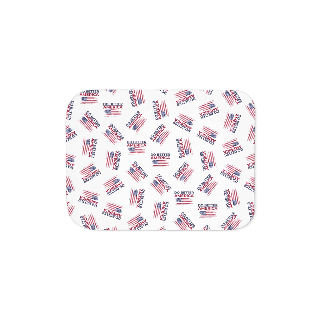 Do Better America Sherpa Blanket – Patriotic Cozy Throw