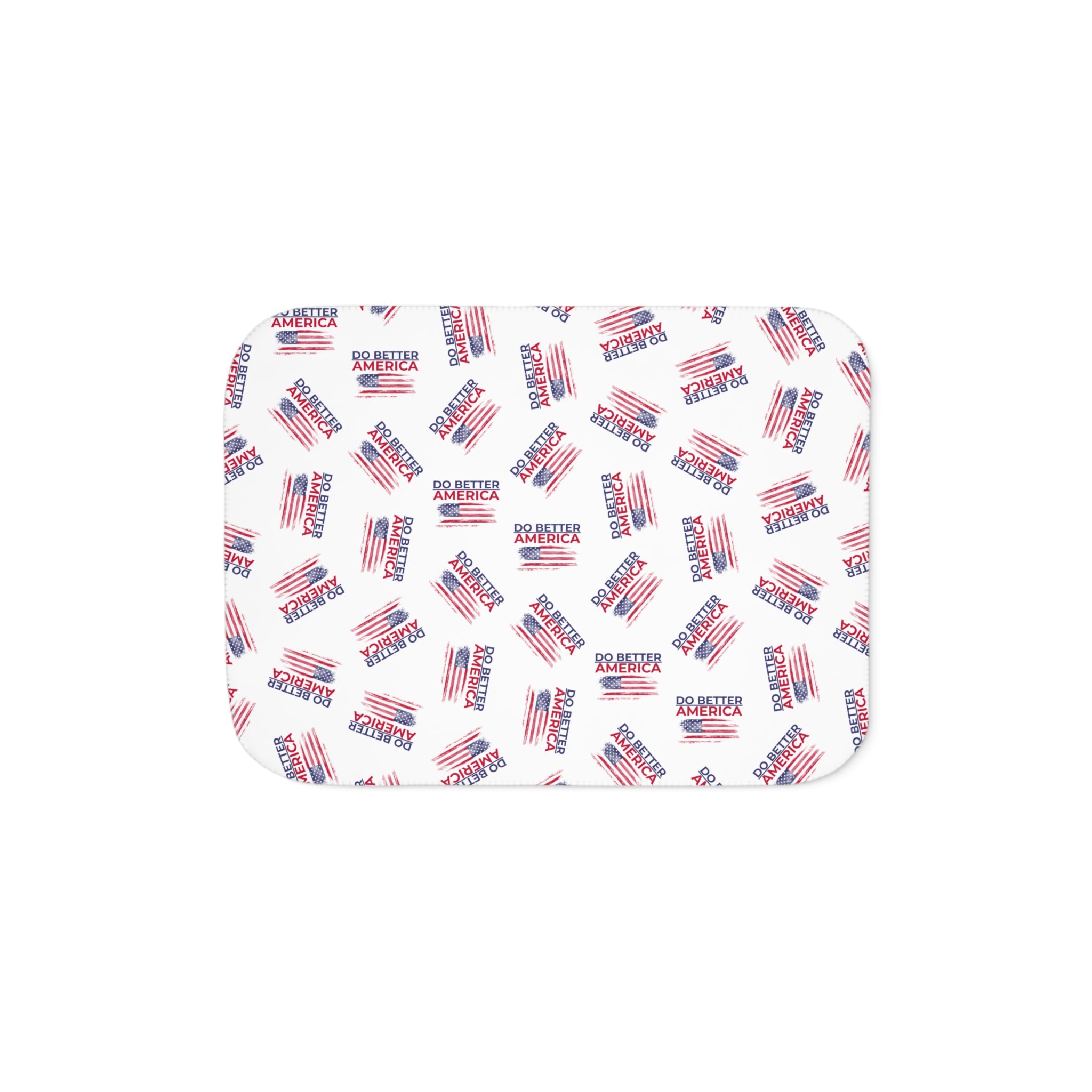 Do Better America Sherpa Blanket – Patriotic Cozy Throw