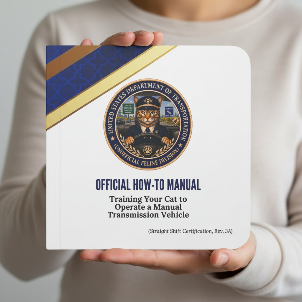 How to Teach Your Cat to Drive Stick | Absurd Board Book for Adults