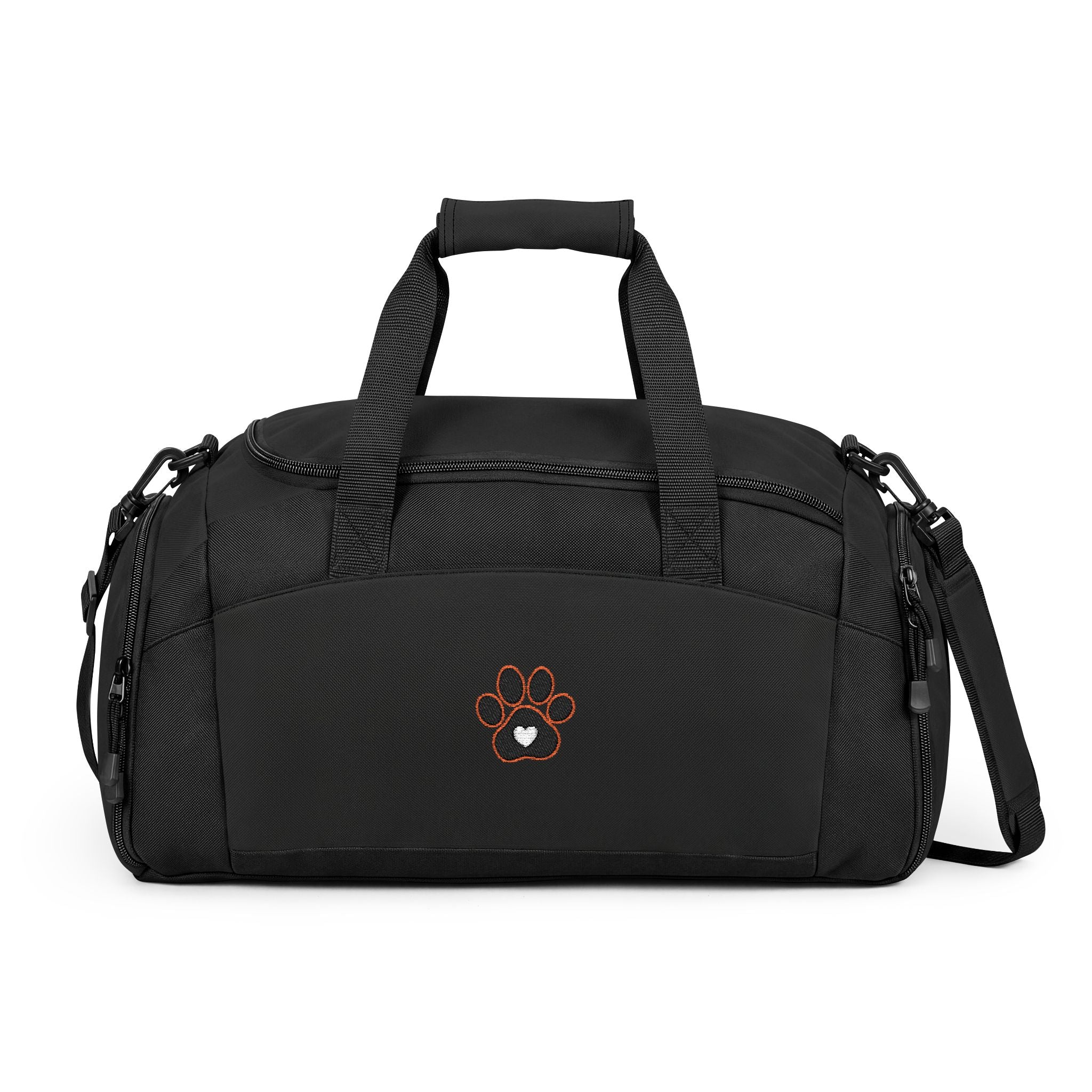 Paw Heart Embroidered Gym Bag