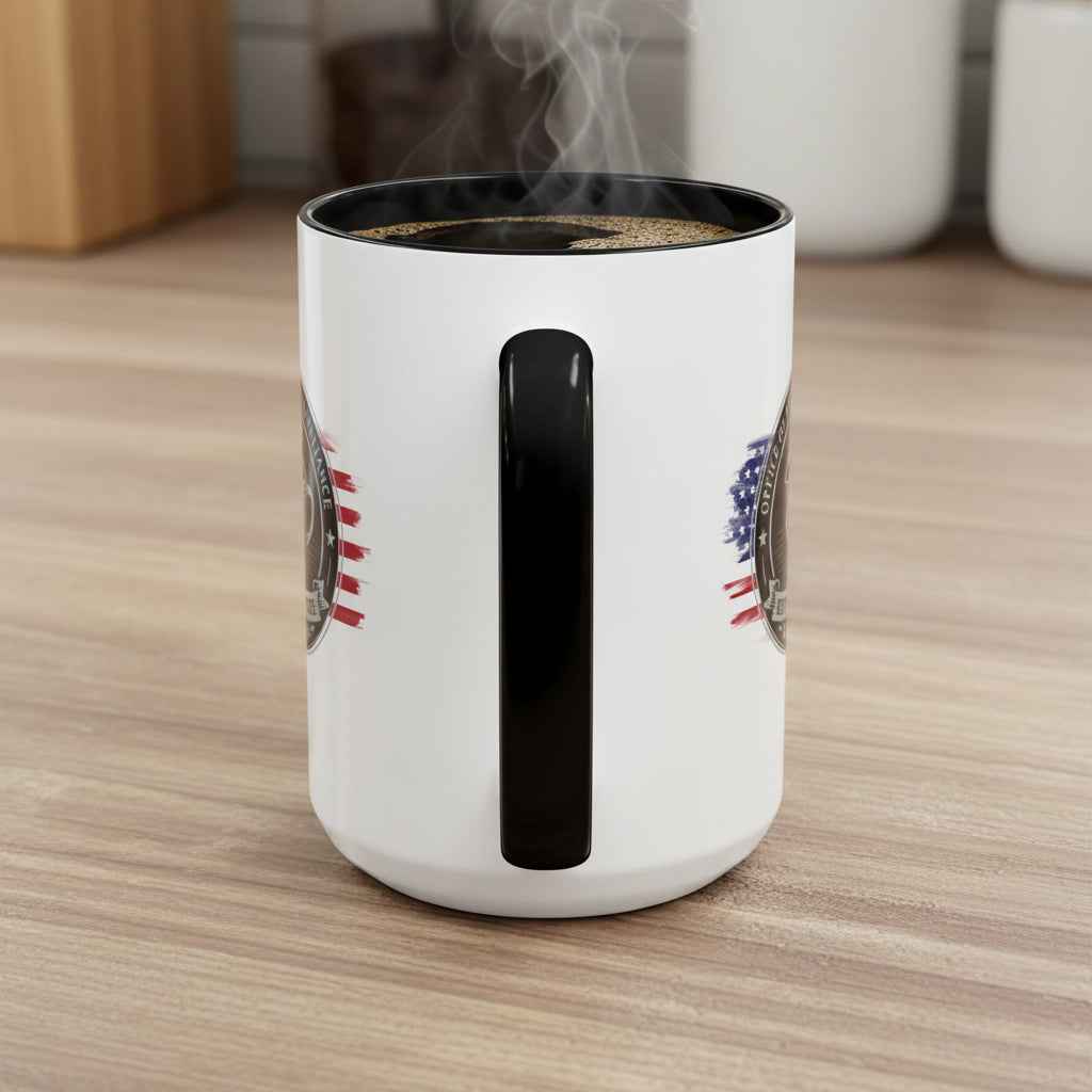 Office of Morning Compliance Coffee Mug – “Step One: Coffee” Official Seal Cup