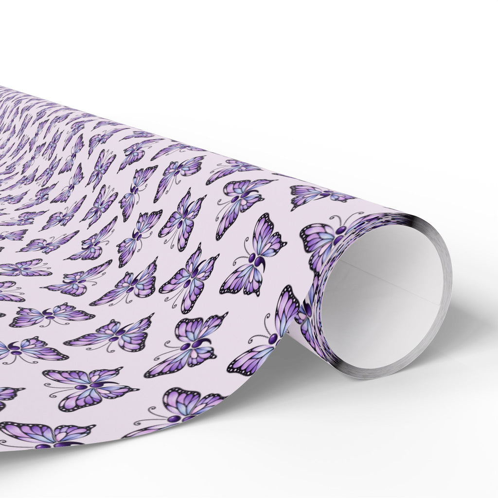 Purple Butterfly Suicide Prevention Awareness Wrapping Paper | Hope & Remembrance Gift Wrap