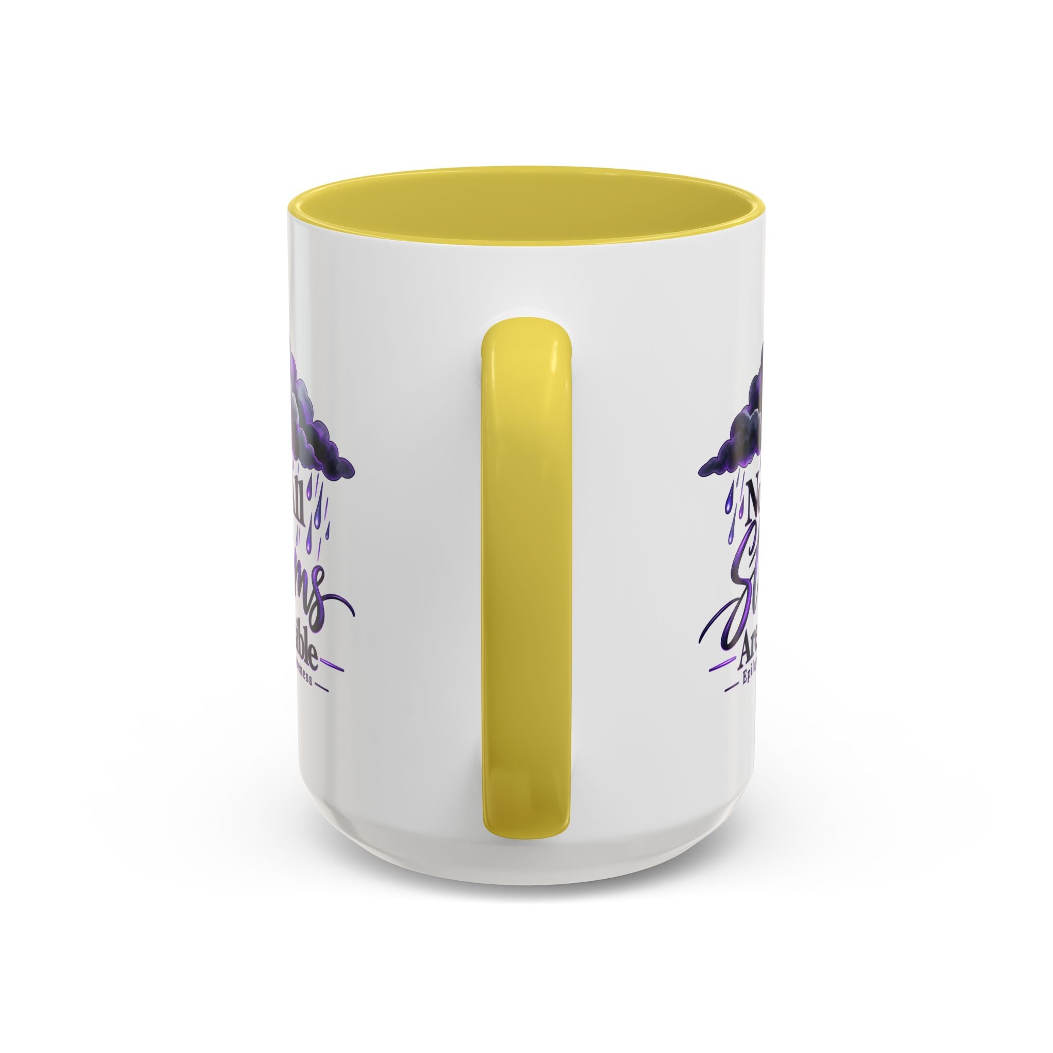 Not All Storms Are Visible Epilepsy Awareness Mug | Purple Storm Cloud Coffee Cup (11oz/15oz)