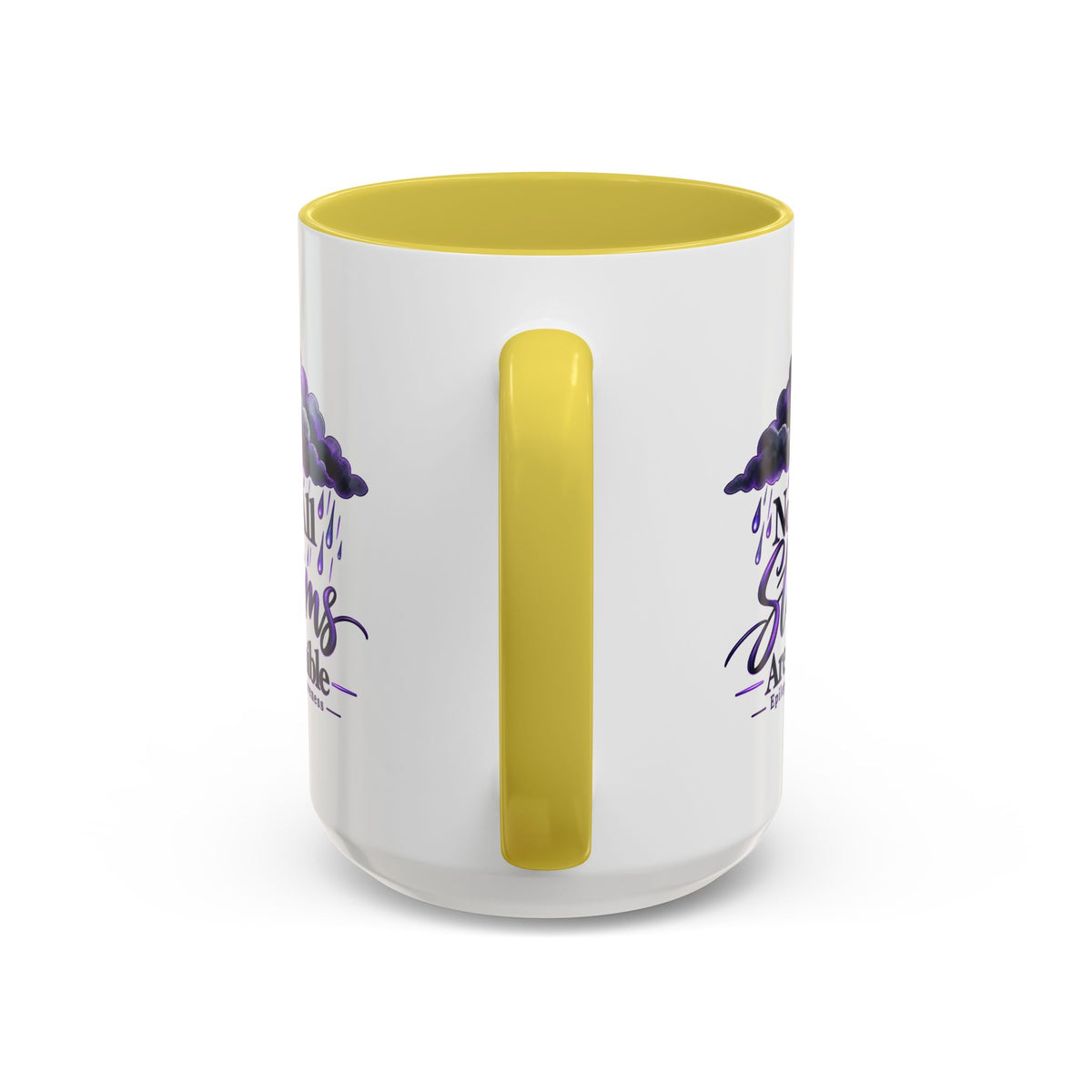 Not All Storms Are Visible Epilepsy Awareness Mug | Purple Storm Cloud Coffee Cup (11oz/15oz)