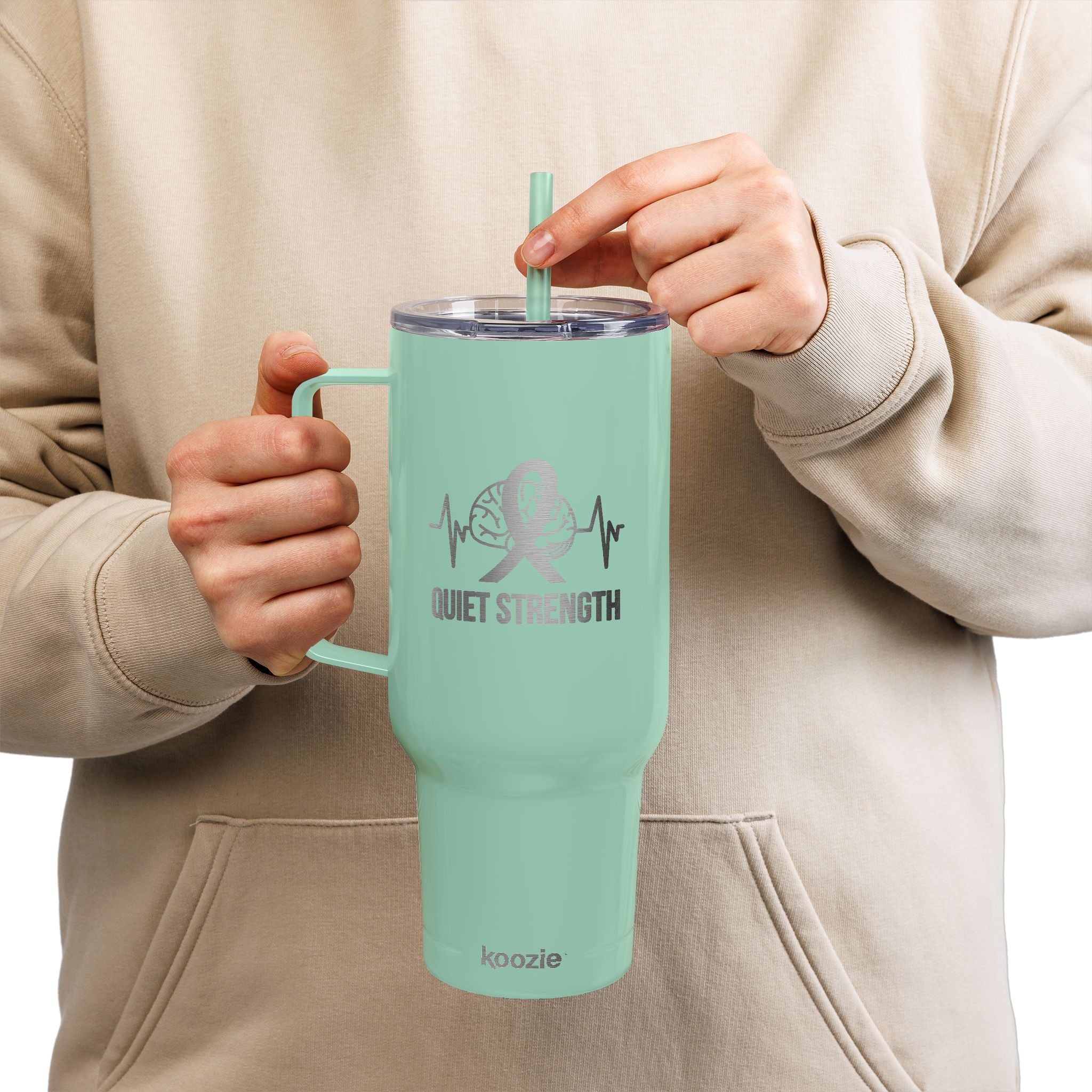 Quiet Strength 40oz Insulated Tumbler