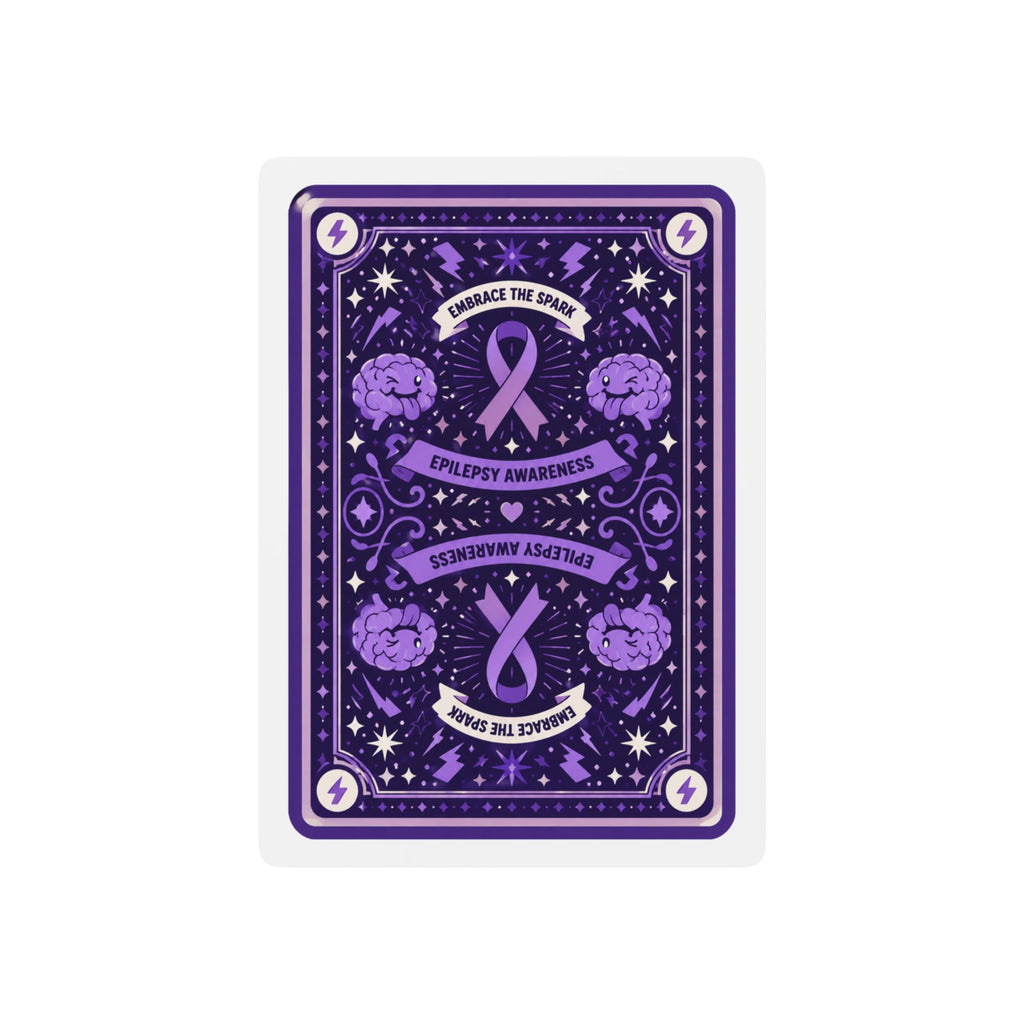Epilepsy Awareness Playing Cards – Purple Ribbon Poker Deck