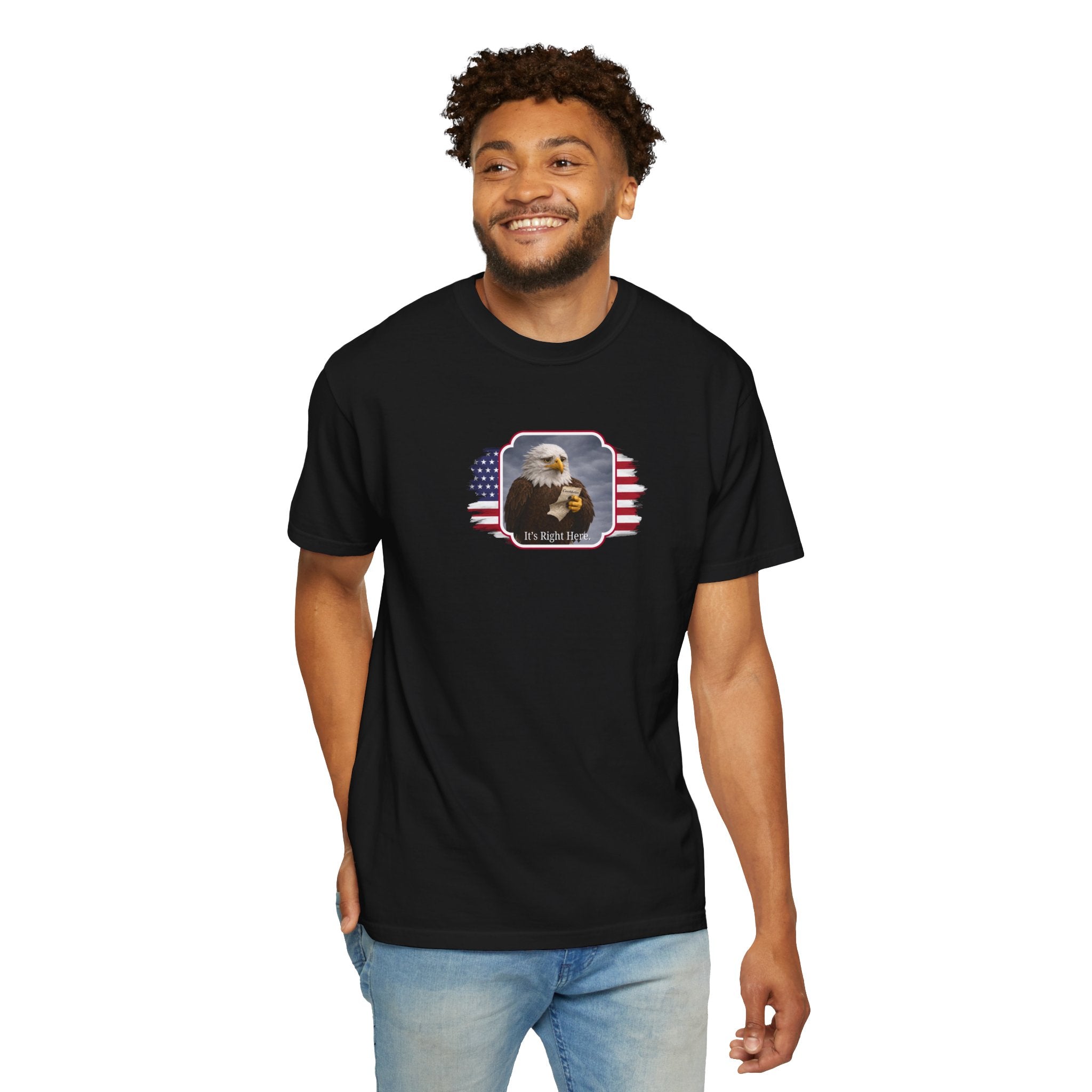 “It’s Right Here” Political Parody T-Shirt