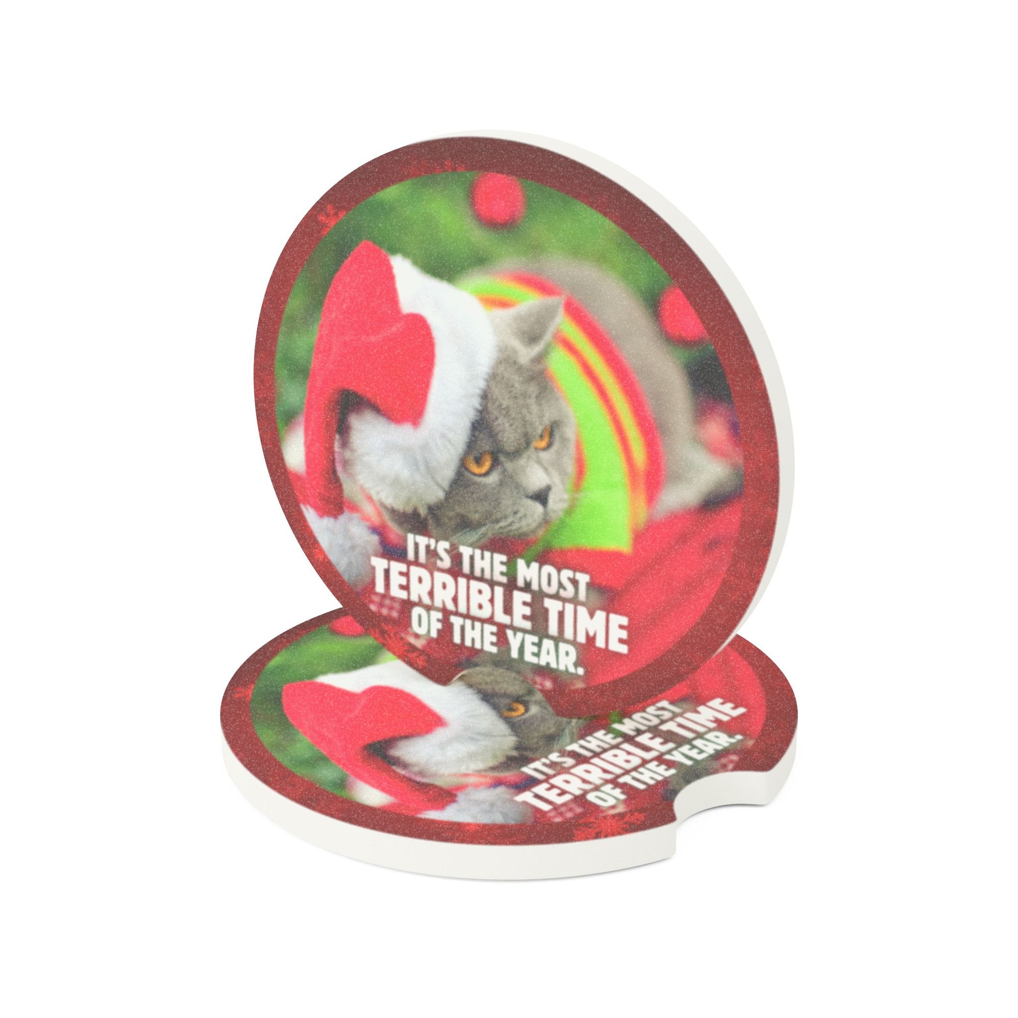 Most Terrible Time Soapstone Car Coaster