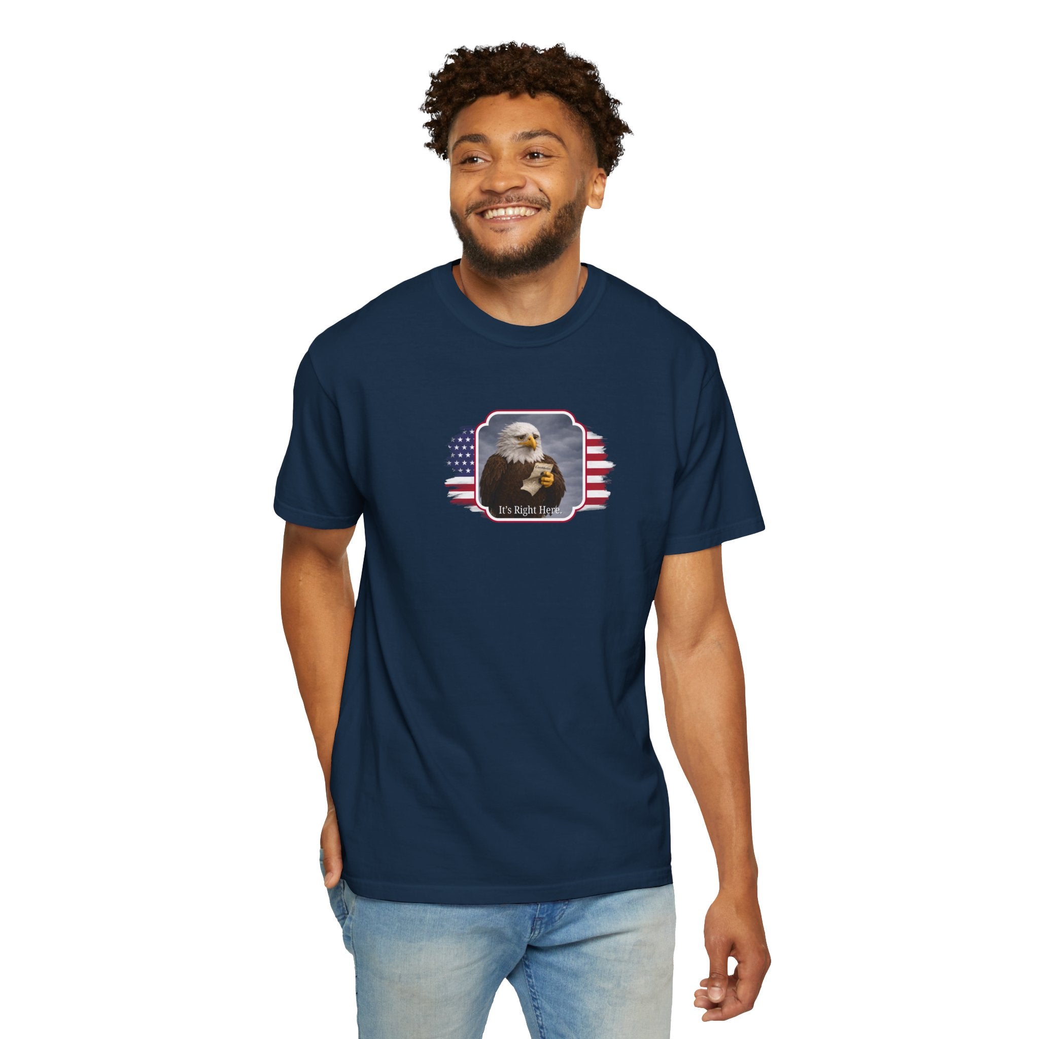 “It’s Right Here” Political Parody T-Shirt