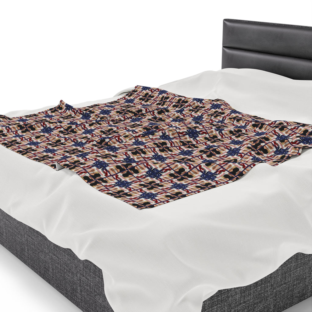 Trump Revolution of Common Sense Velveteen Plush Blanket