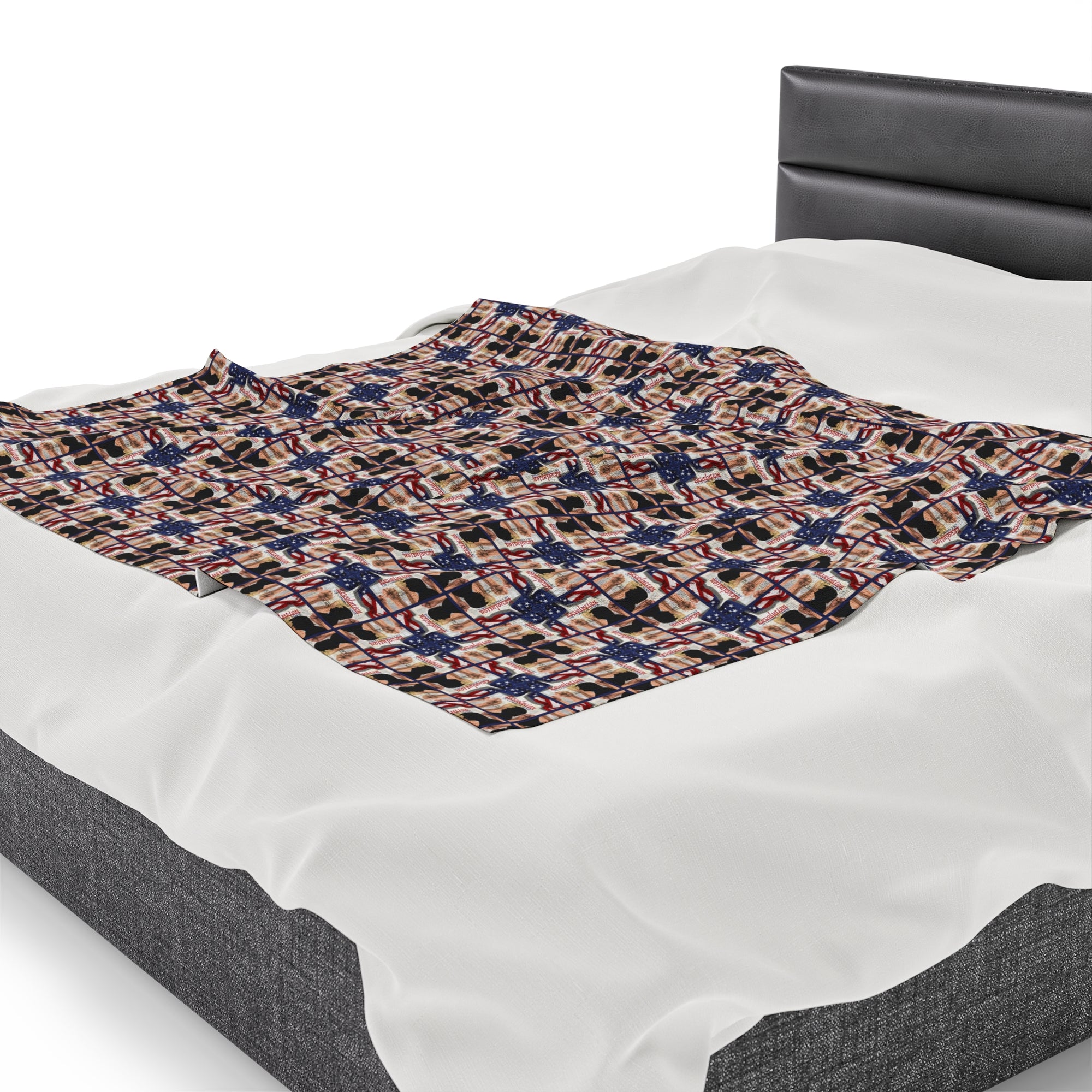 Trump Revolution of Common Sense Velveteen Plush Blanket