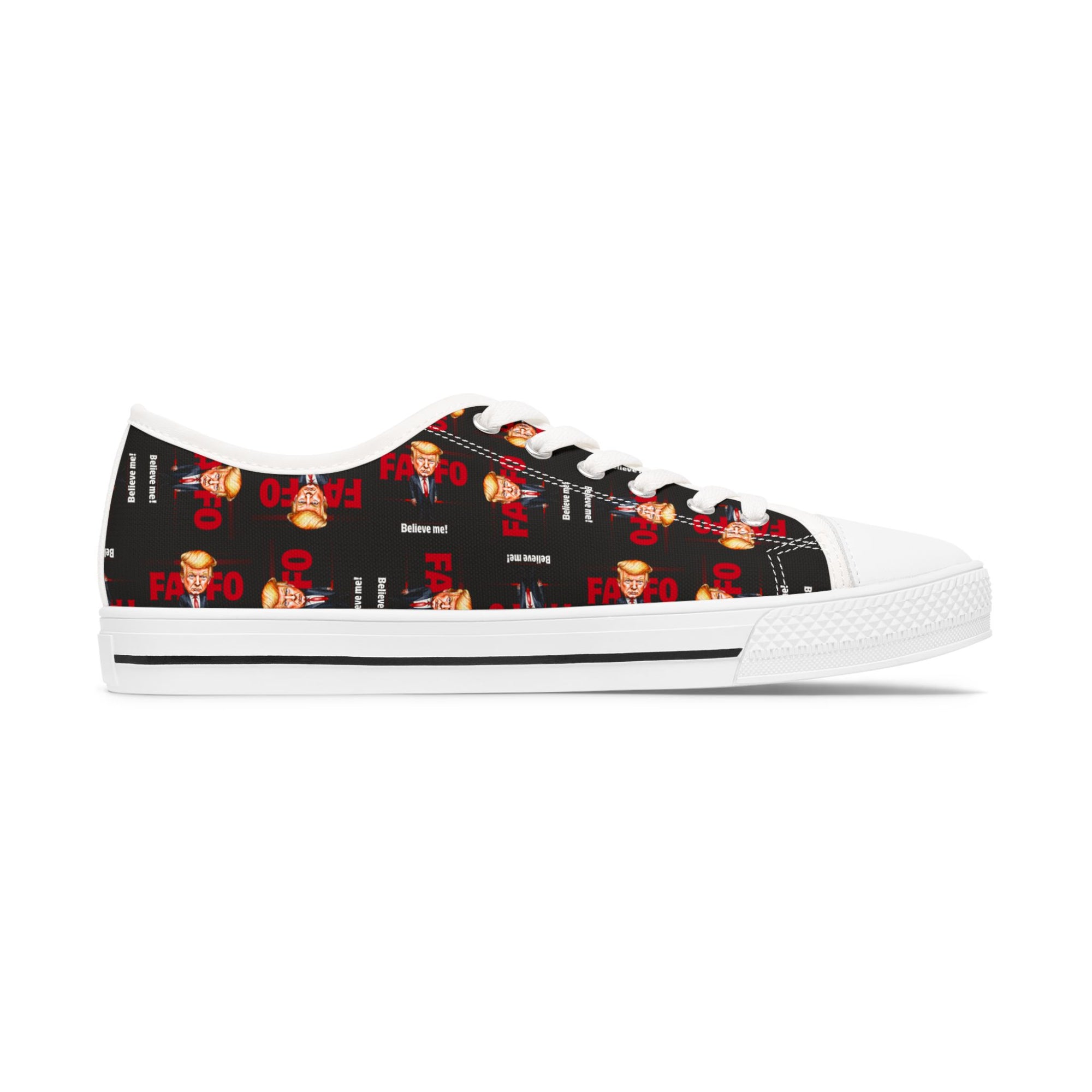 Trump FAFO Trendy Women's Low Top Sneakers