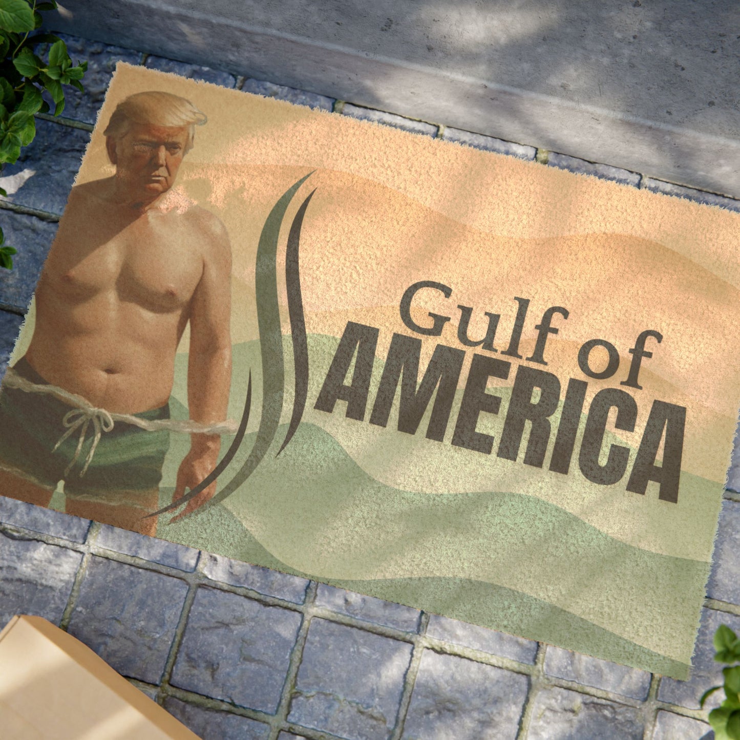Gulf of America Doormat - Humorous Beach Design for Home Entry