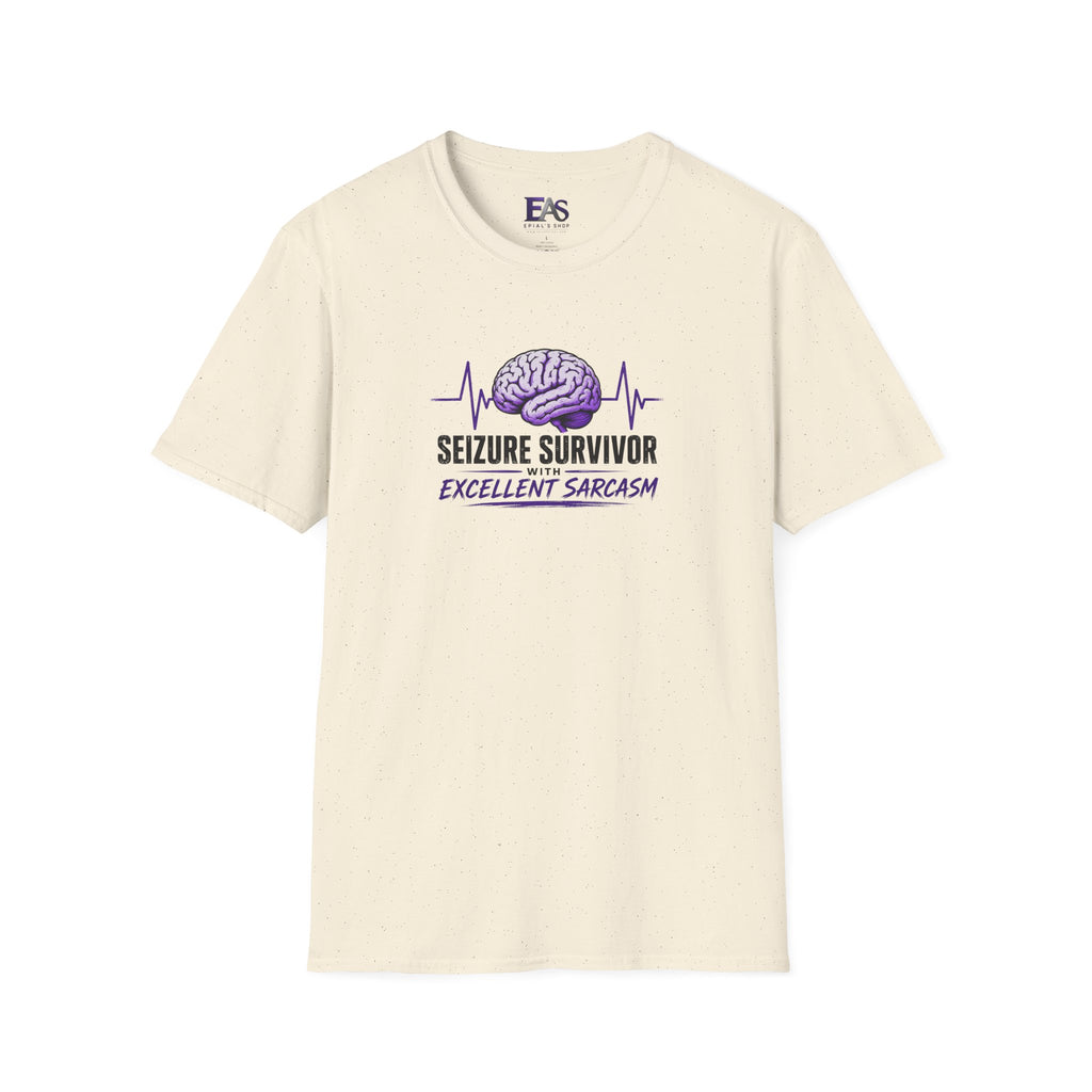 Seizure Survivor With Excellent Sarcasm Epilepsy T-Shirt