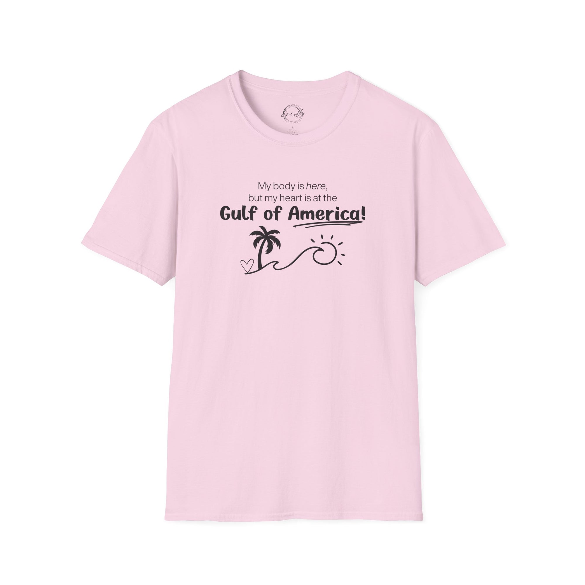 Heart at the Gulf Graphic T-Shirt - Perfect for Beach Lovers
