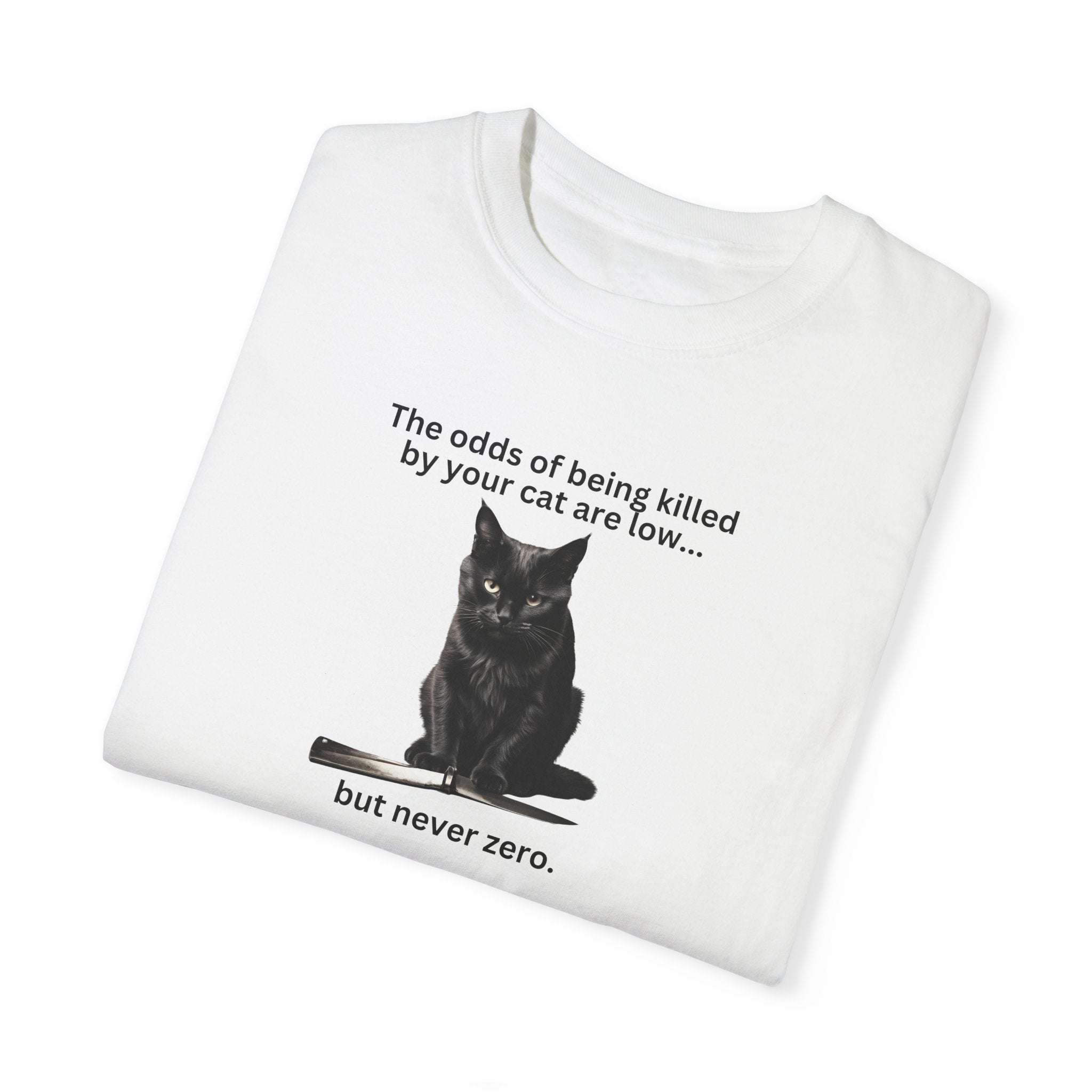Photo depicting the ​Odds Unisex Garment-Dyed T-shirt from EpiAl's Shop.
