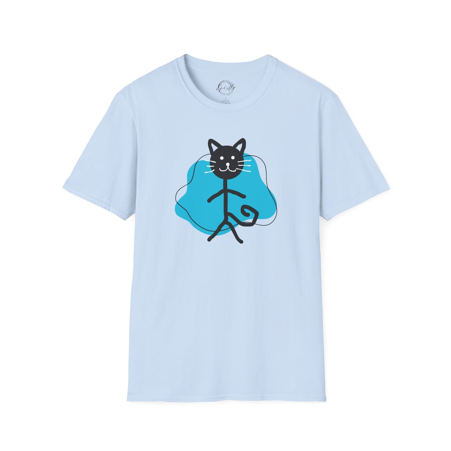 Playful Cat Graphic T-Shirt – Unisex Softstyle Tee for Cat Lovers
