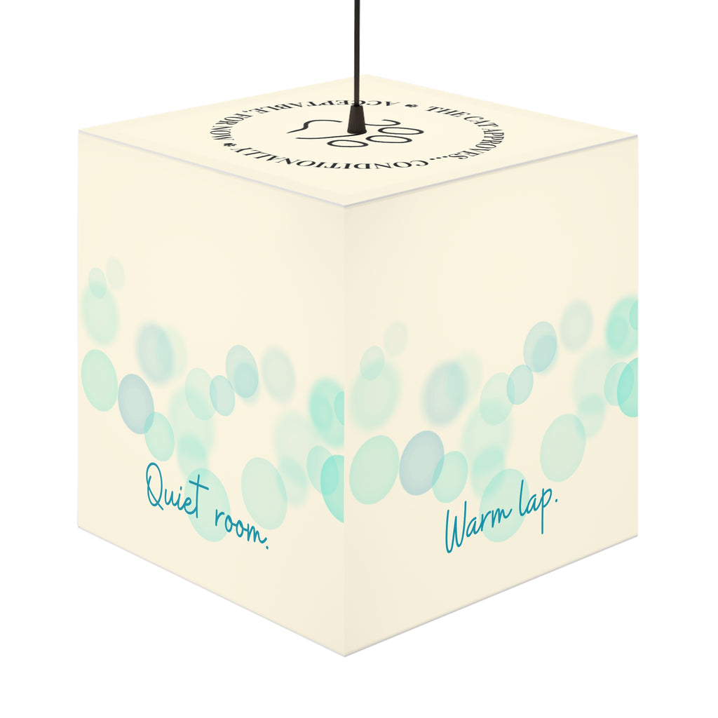 Soft Paws Perfect Day Cat Cube Lamp – Cozy Cat Lover Accent Light