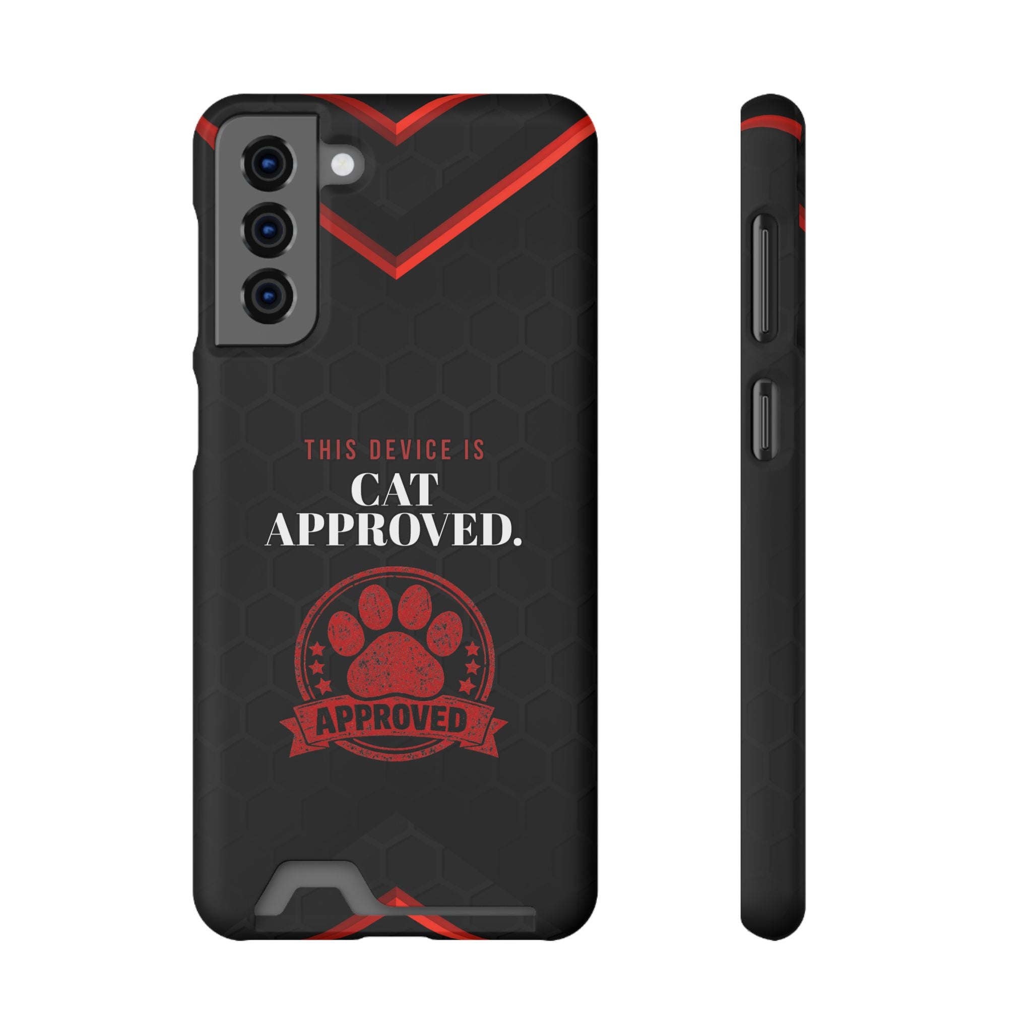 This Device Is Cat Approved Samsung Galaxy Case – Paw Stamp Design