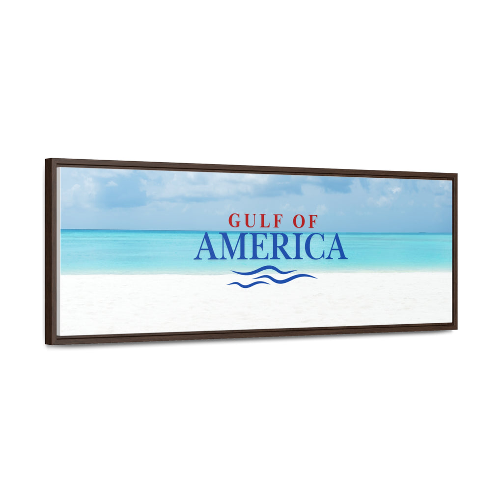 American Gulf Canvas Wrap - Coastal Wall Art for Beach Lovers