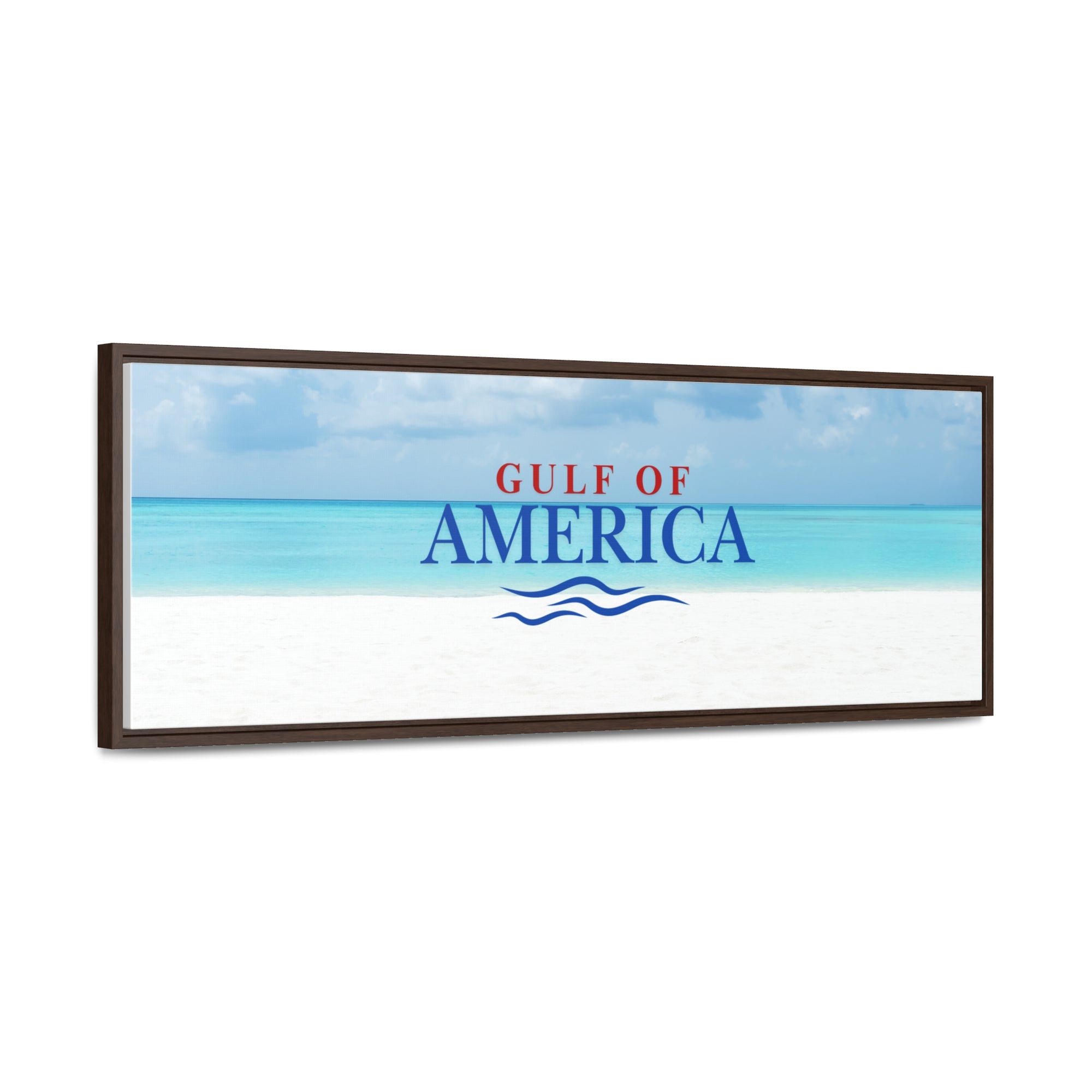 American Gulf Canvas Wrap - Coastal Wall Art for Beach Lovers