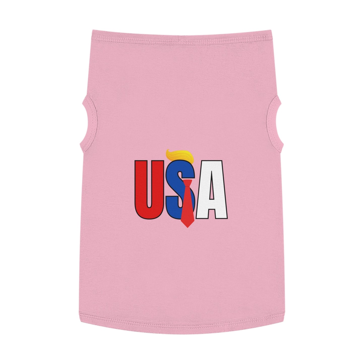Trump USA Pet Tank Top for Celebrations & Holidays Printify