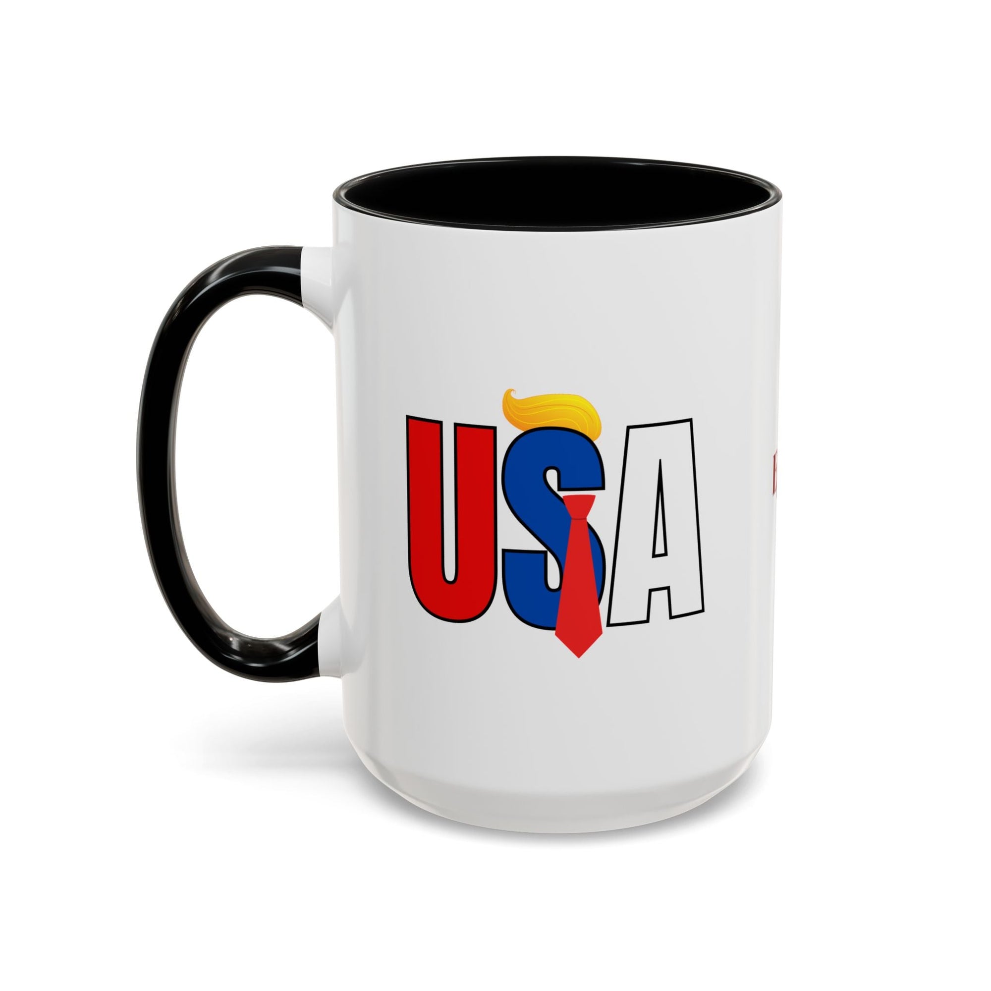 Trump USA Accent Coffee Mug Printify