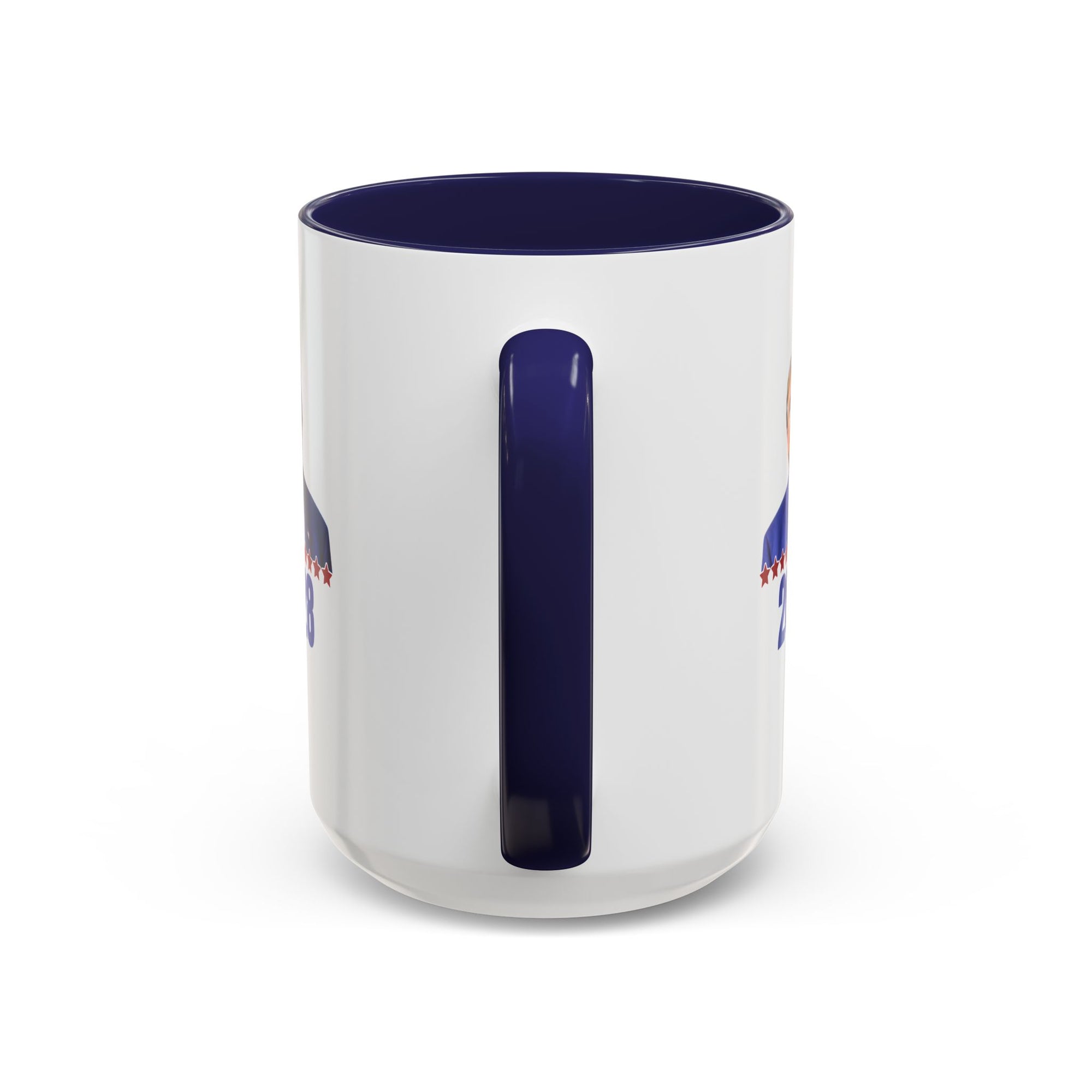Trump 2028 Accent Coffee Mug - Ceramic Mug for Political Enthusiasts