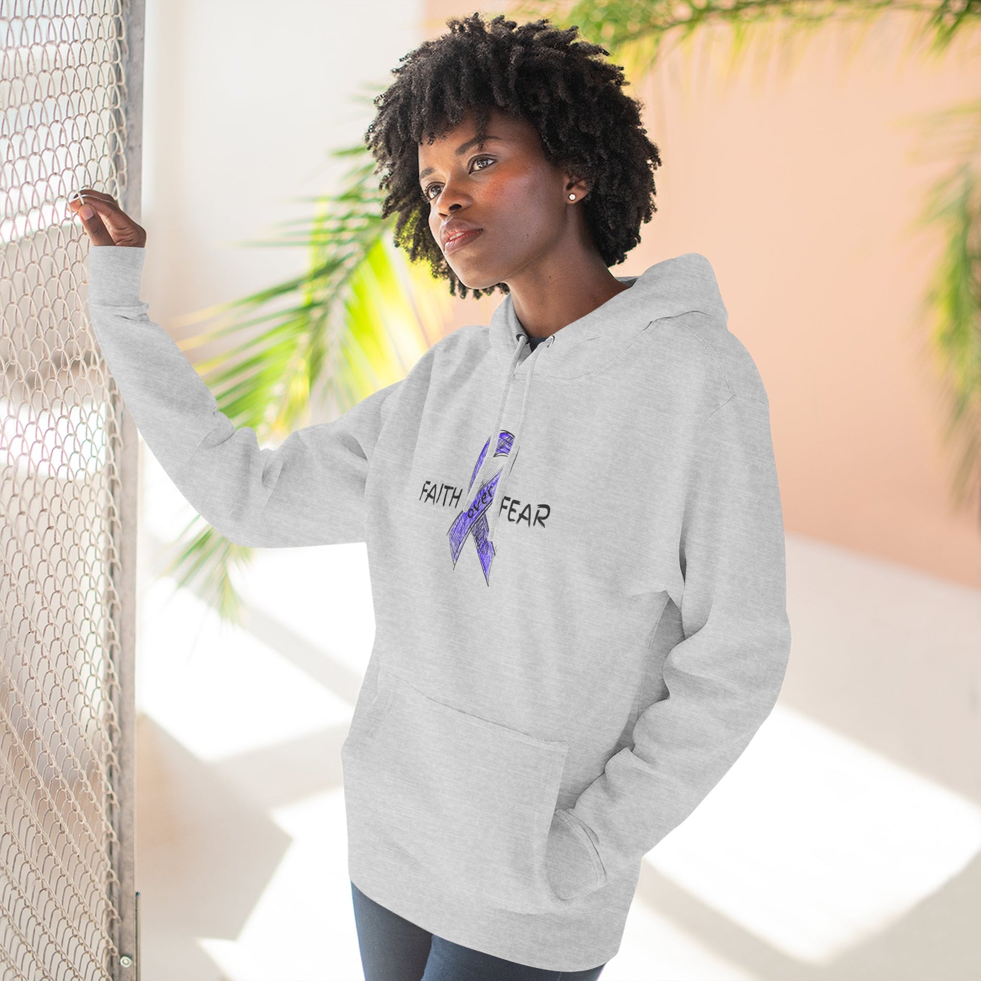 Faith Over Fear Epilepsy Awareness Hoodie