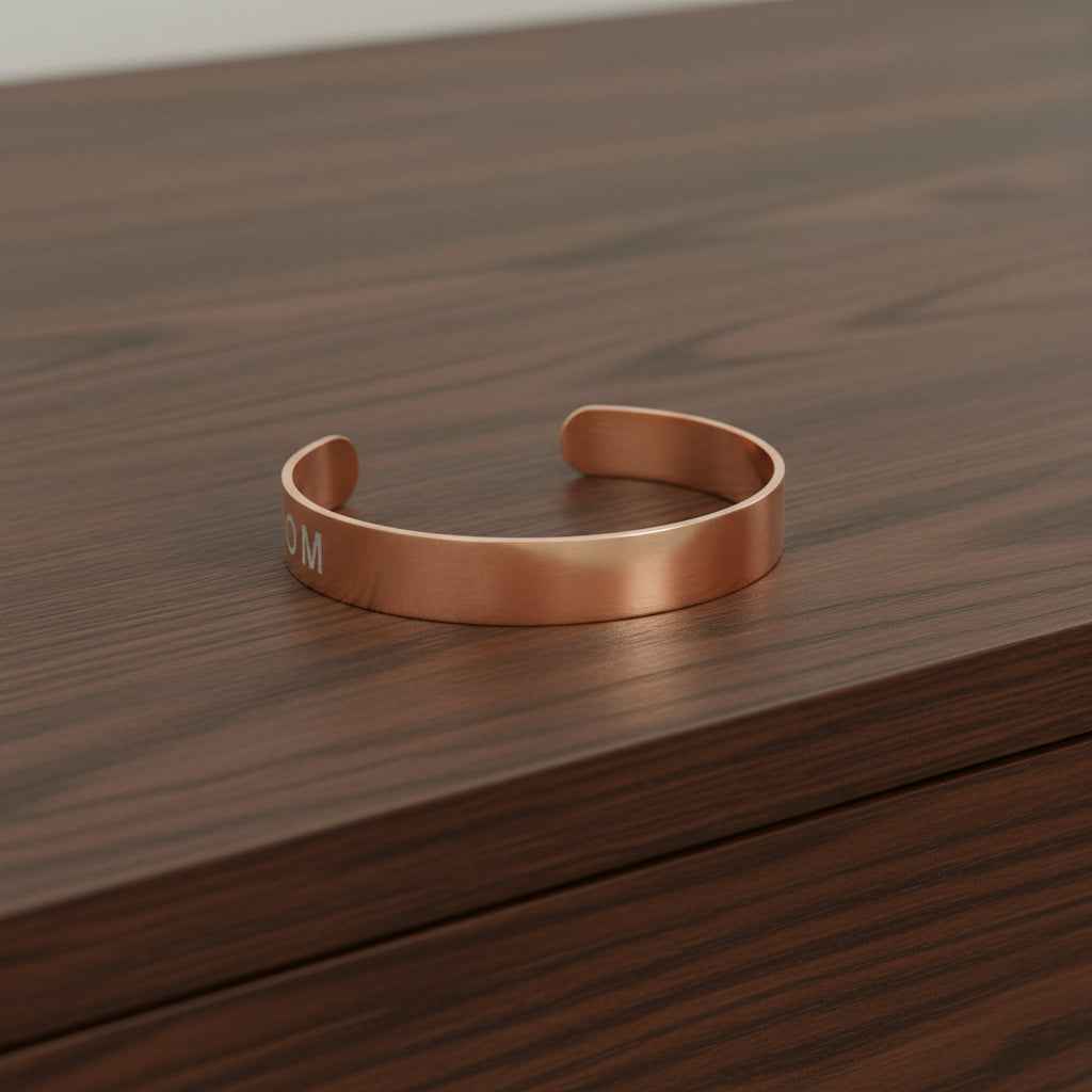 Engraved Freedom Cuff Bracelet - Inspirational Jewelry for Self-Expression