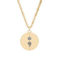 Your Story Isn’t Over Semicolon Hidden Message Necklace