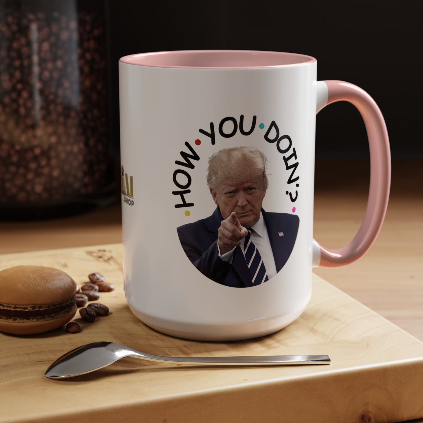 Funny Accent Coffee Mug - "How You Doin'?" - Perfect Gift for Trump Fans