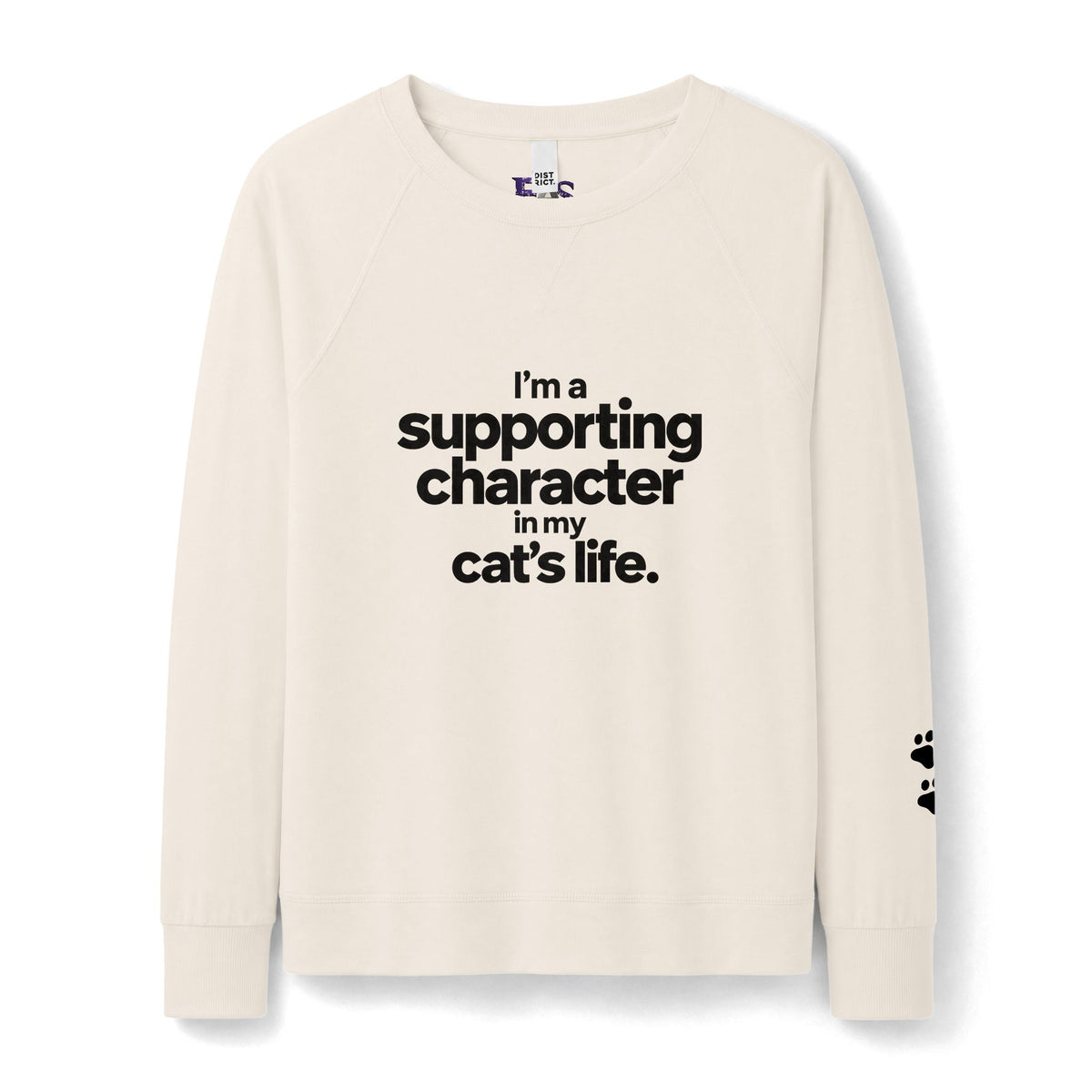 Supporting Character Cat Sweatshirt | French Terry Women's Crewneck