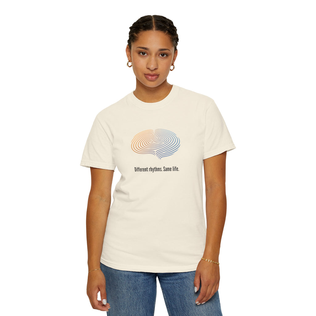 Different Rhythms. Same Life. — Epilepsy Awareness Unisex T-Shirt