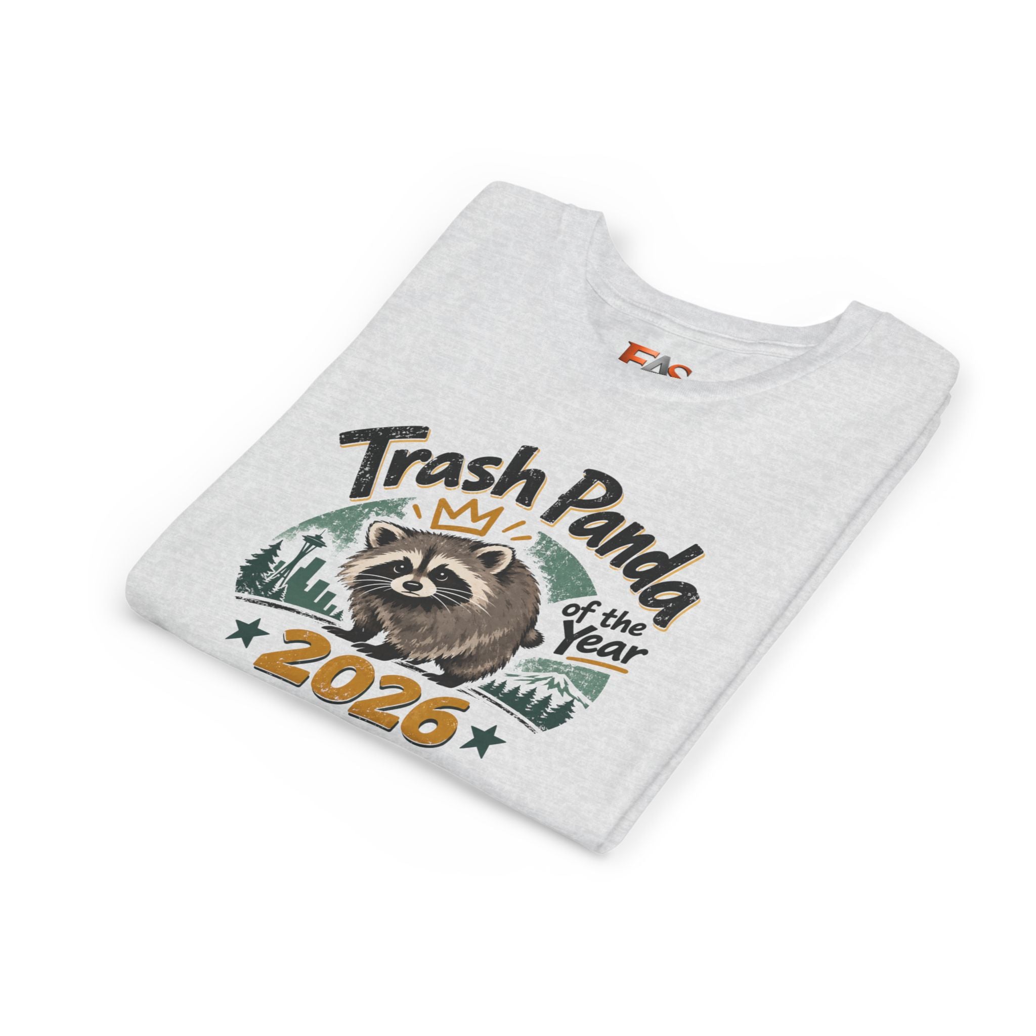 Trash Panda of the Year 2026 Youth T-Shirt | Jimothy-Inspired Raccoon Tee