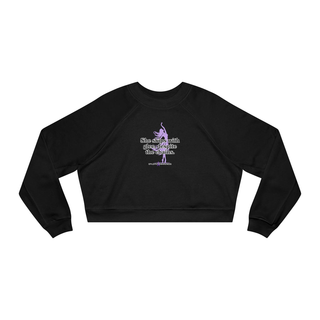 She Skips with Glee Women's Cropped Fleece Pullover