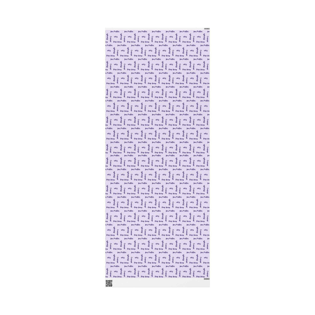 Inspirational Word Wrap – Light Purple Encouragement Gift Wrap