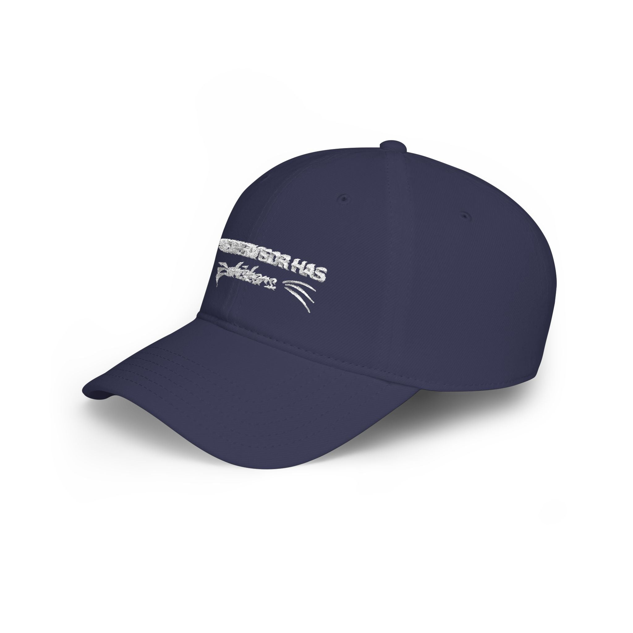 My Supervisor Has Whiskers Embroidered Cat Lover Baseball Cap