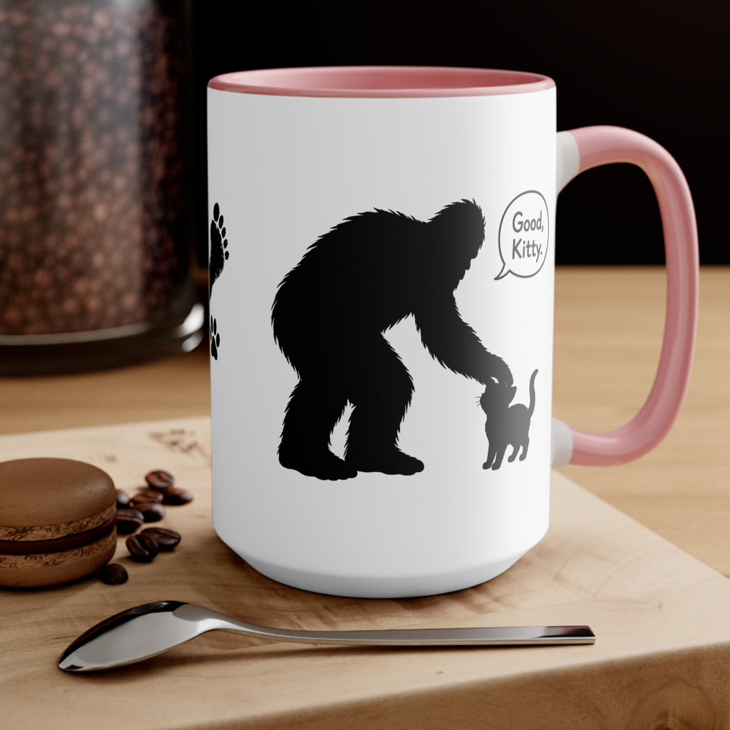Sasquatch & Cat “Good, Kitty” Accent Mug
